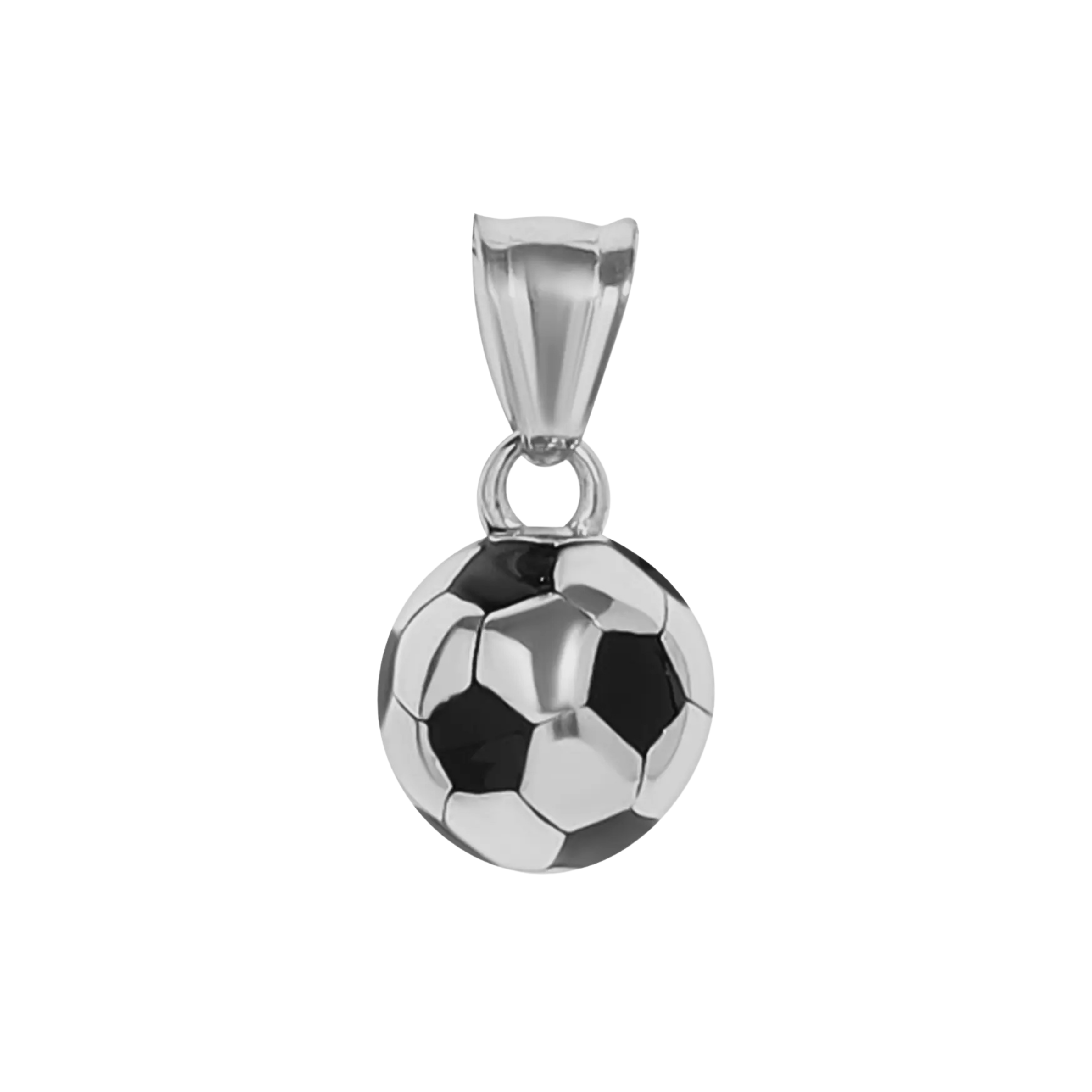 Silver 3D Soccer Ball