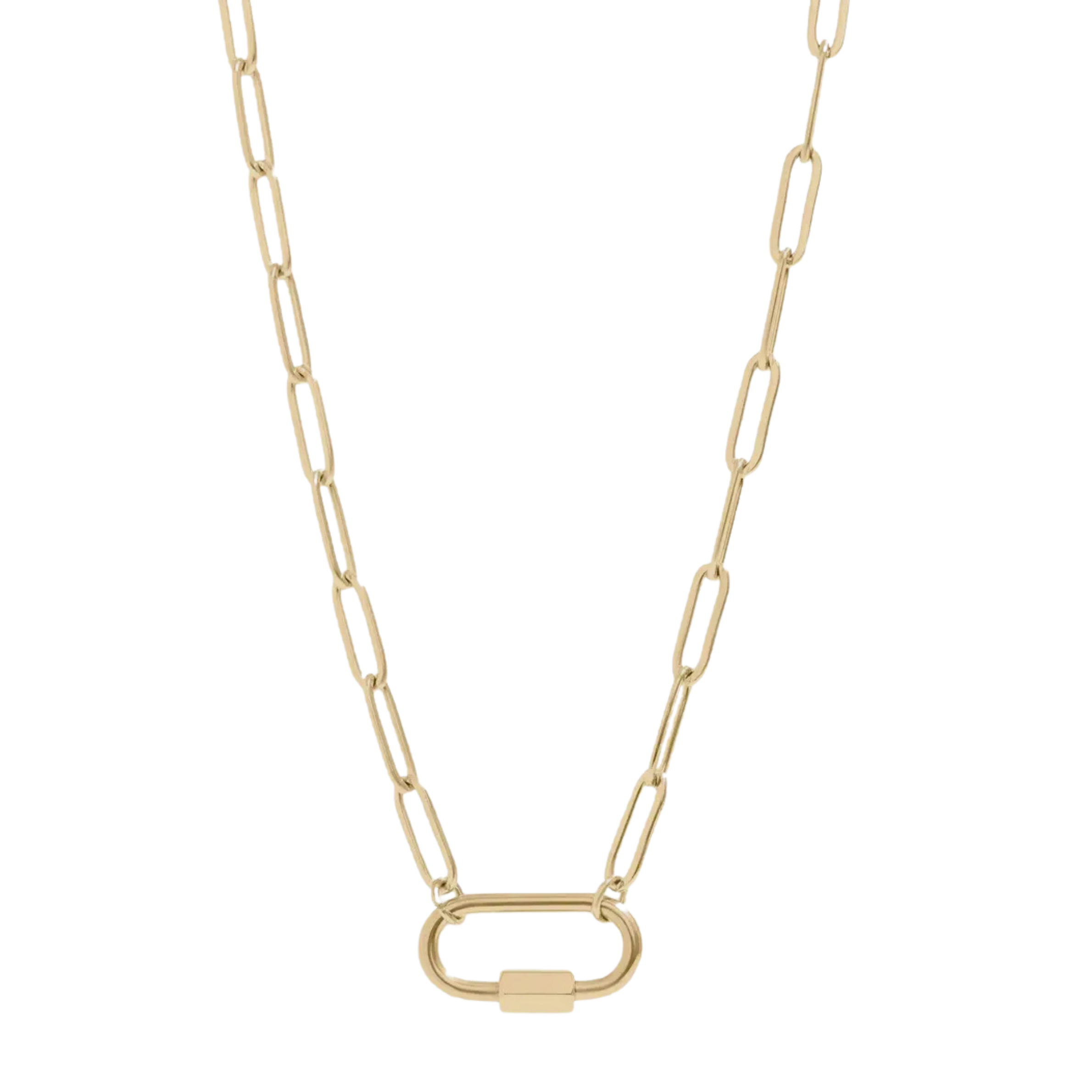 Gold Carabiner Necklace