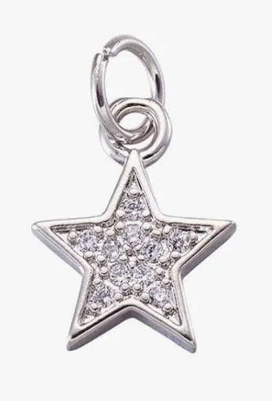 Silver Rhinestone Star