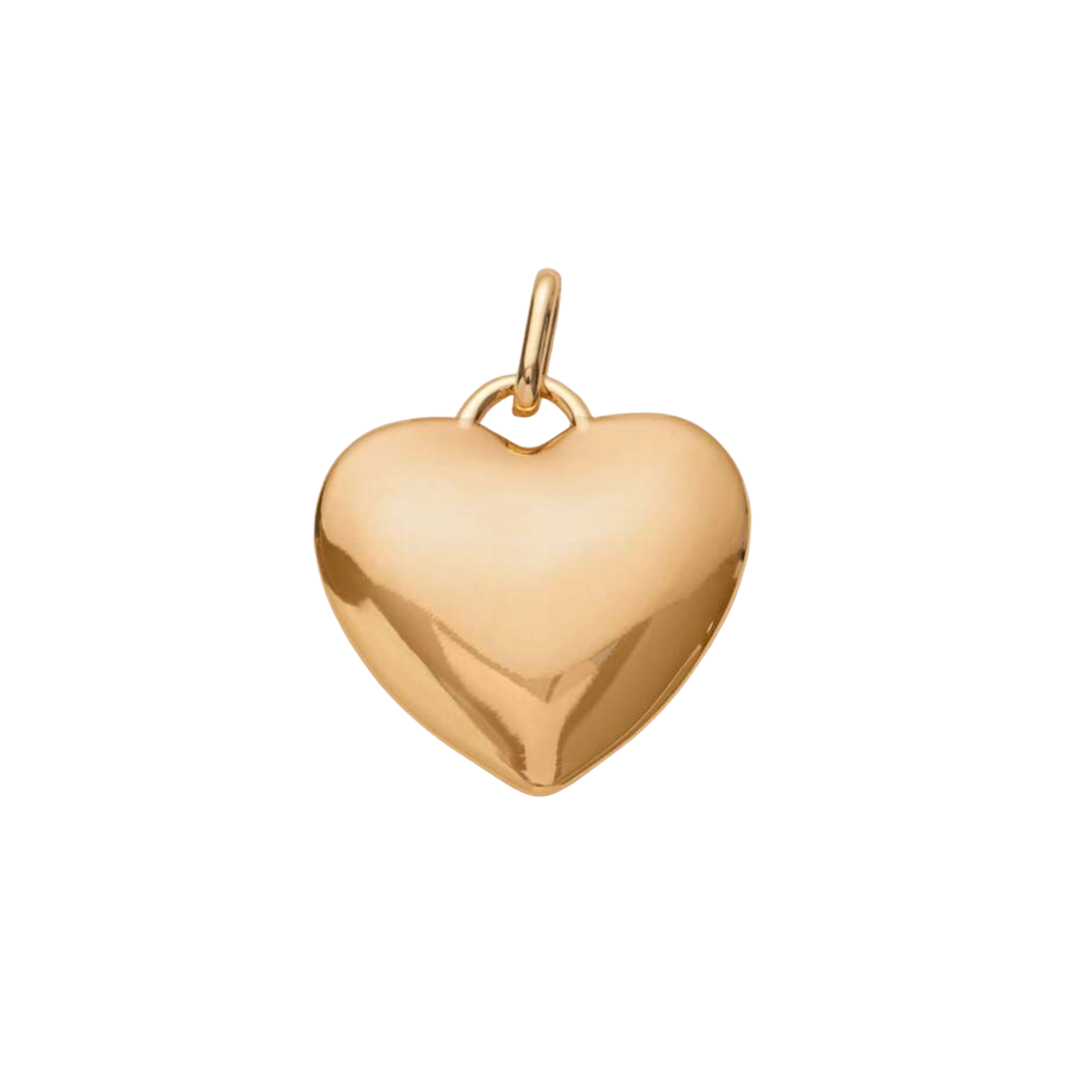 Big Gold Heart Charm