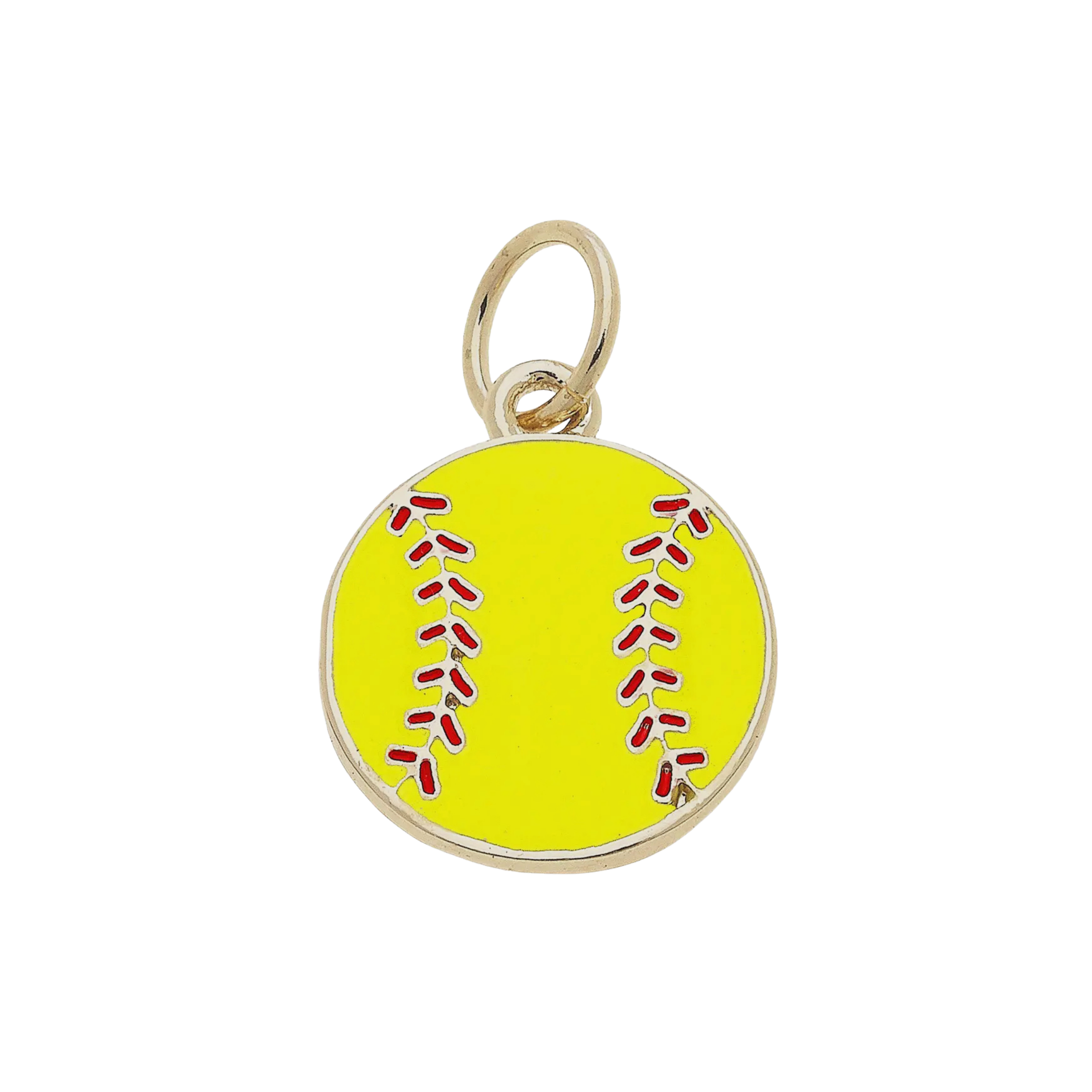Colored Softball Charm