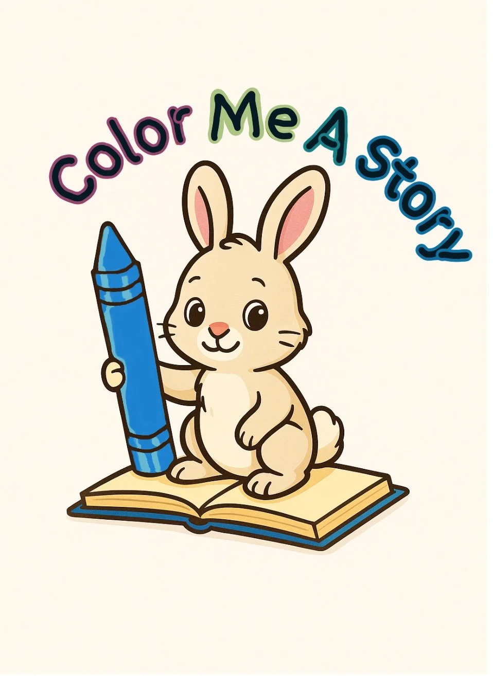 Color Me A Story series for kids, coloring and activity story books
