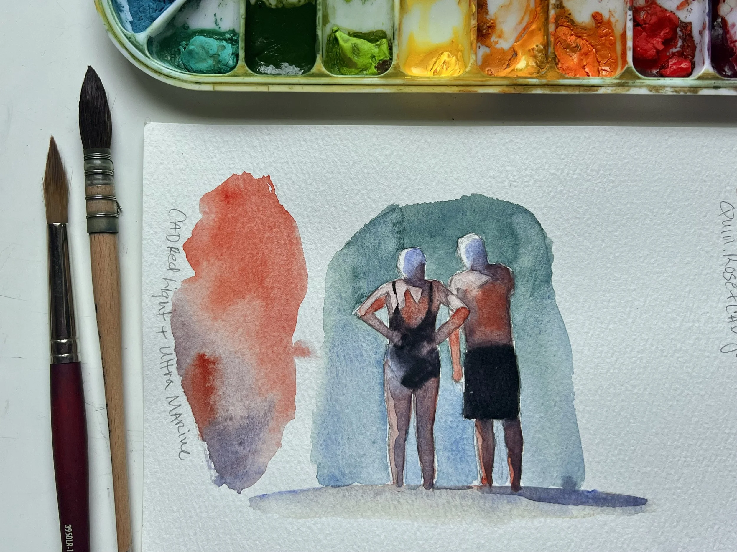 Painted Figures in the Landscape
