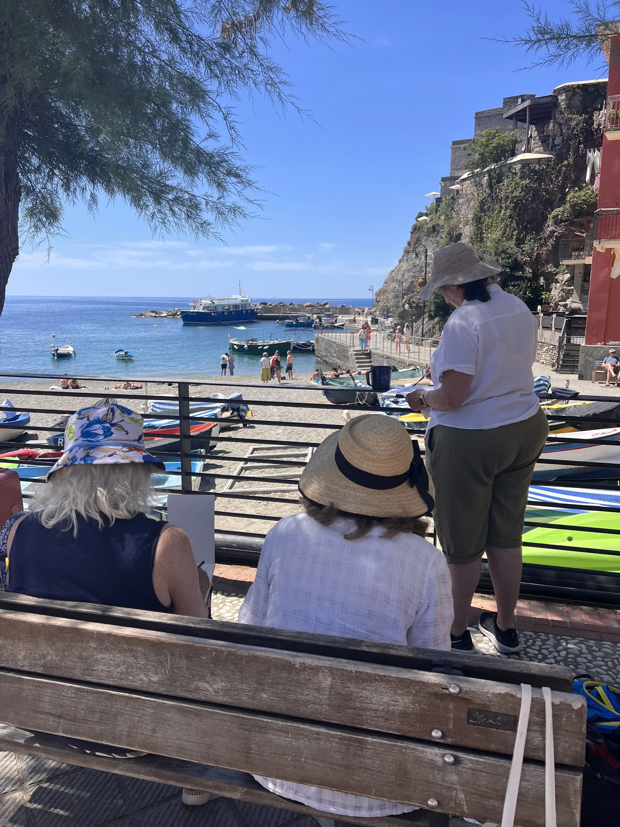 Sketching in Monterosso al Mare, Cinque Terre