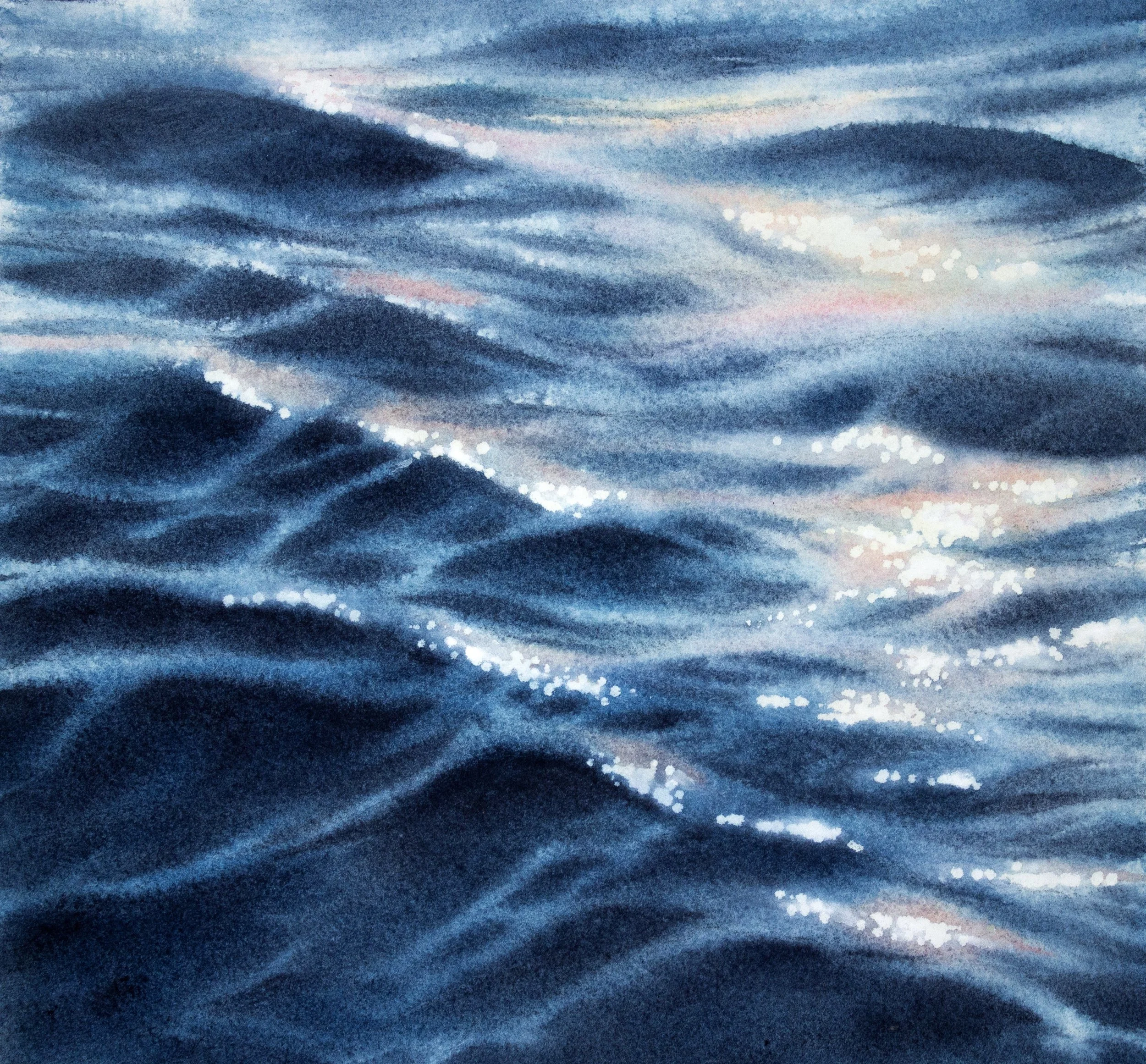 Wave Study 2 - watercolor
