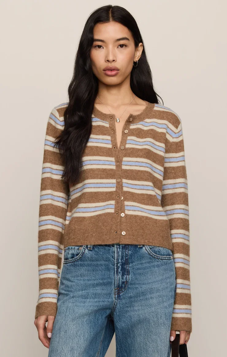 Medina Cozy Stripe Cardigan