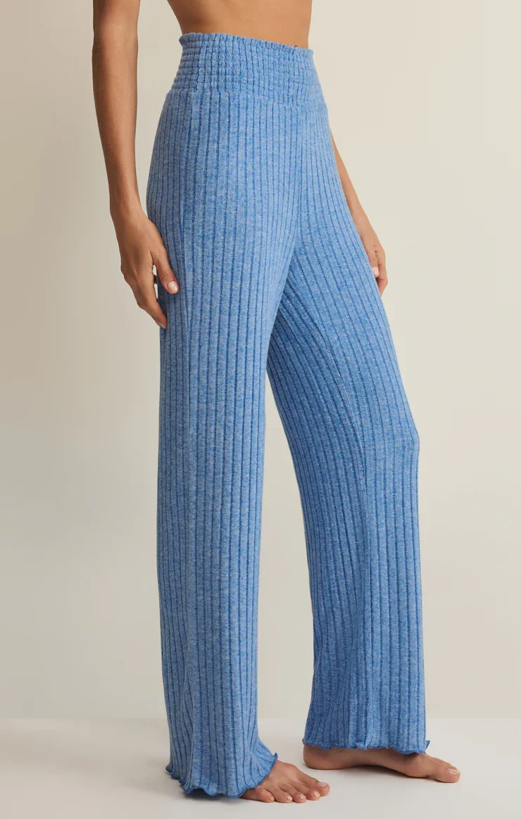 Dawn Smocked Silky Rib Pant