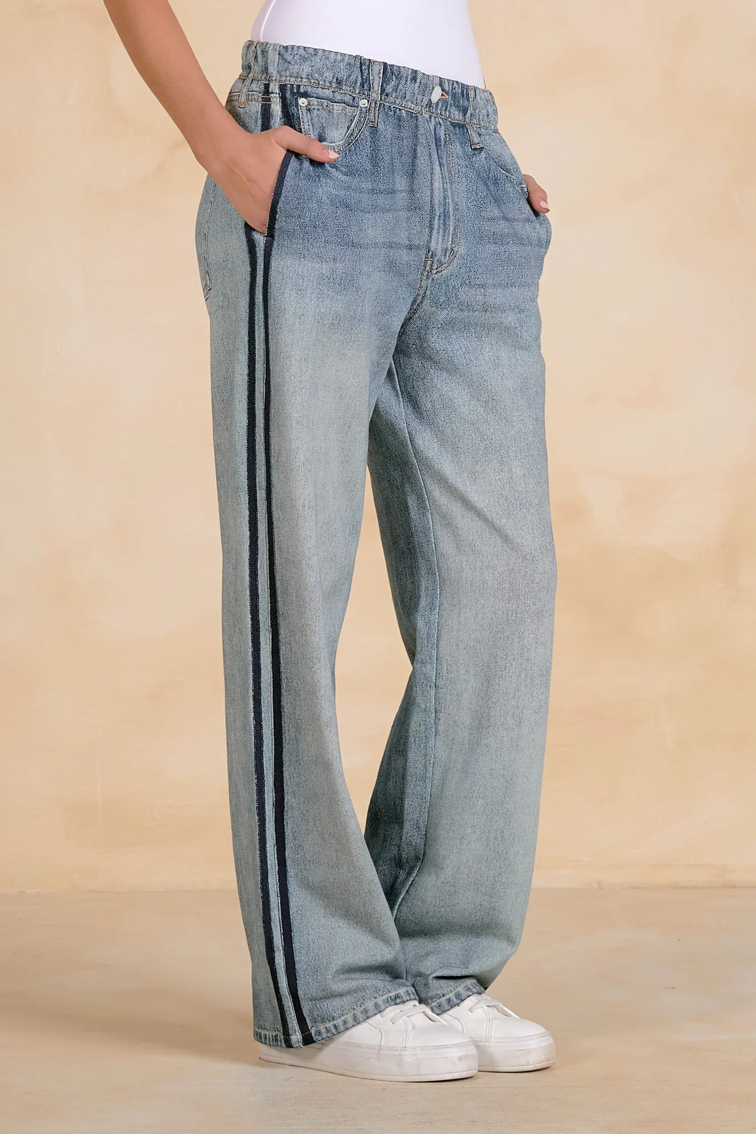 Jojo Denim Track Sweatpants