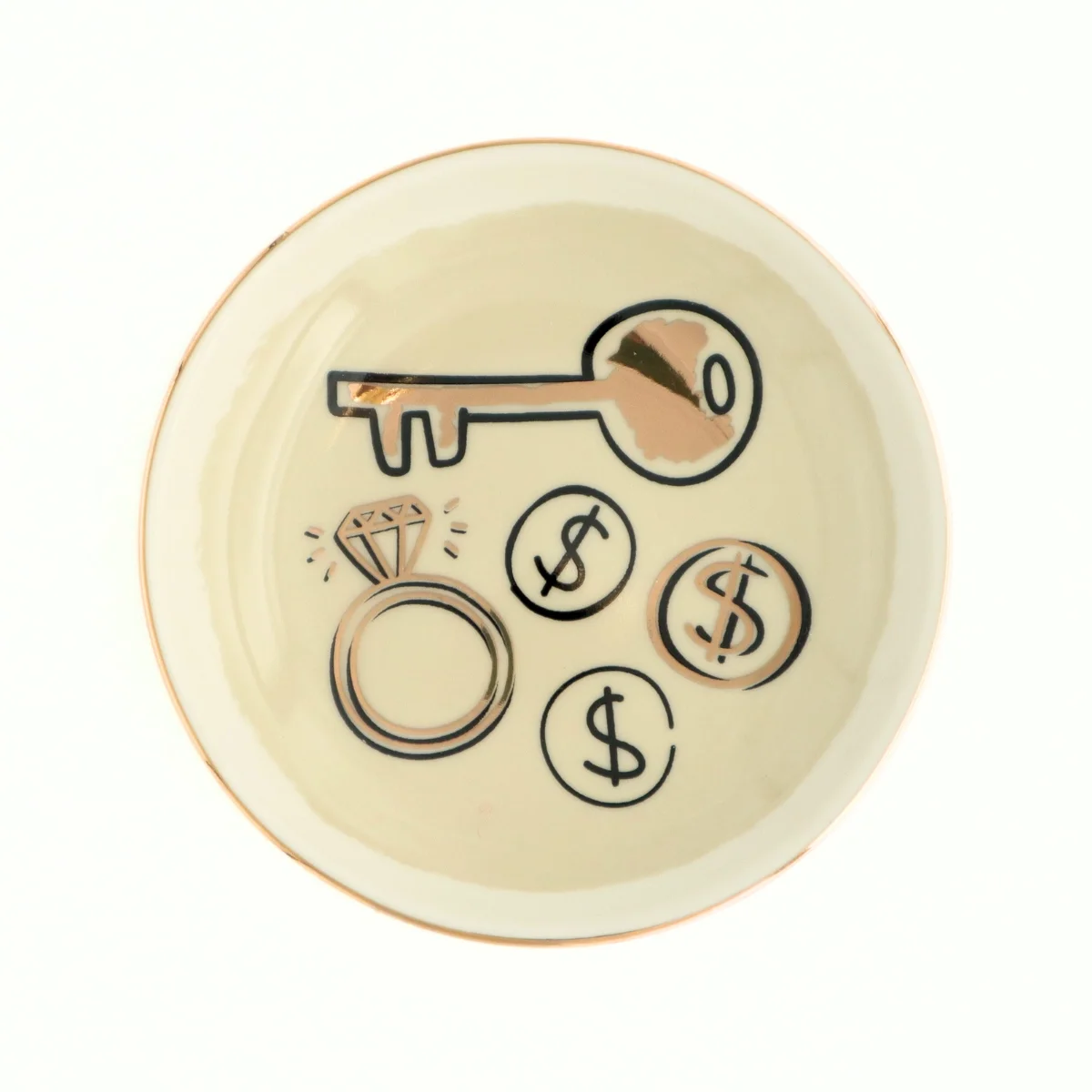 Round Trinket Tray Bling Ring