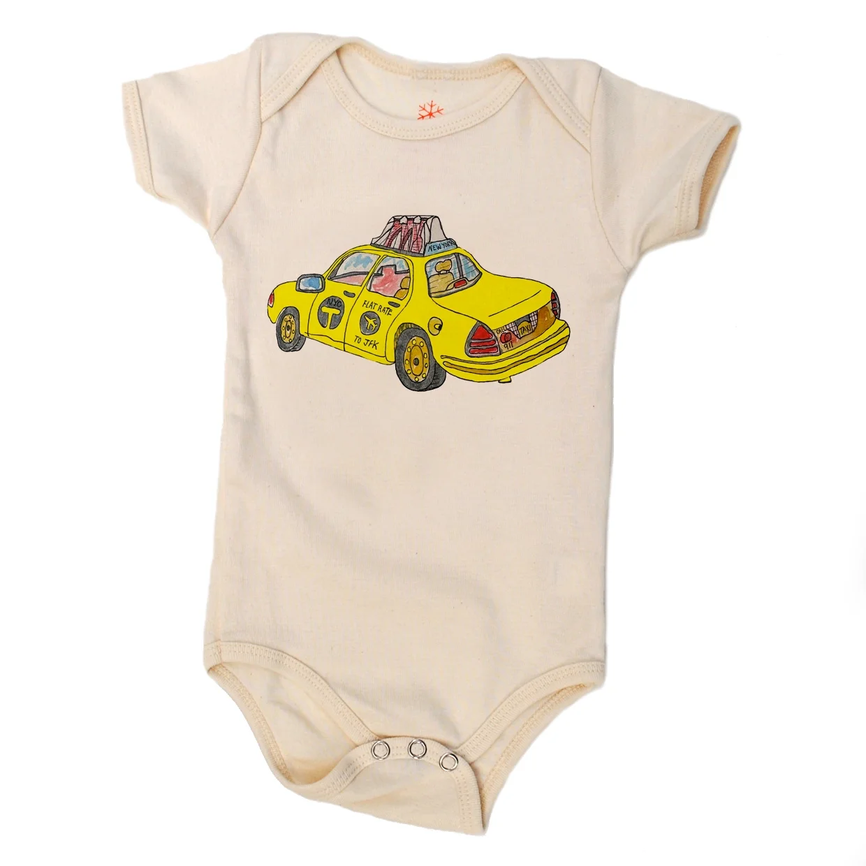NYC Yellow Taxi - Baby Organic Onesie