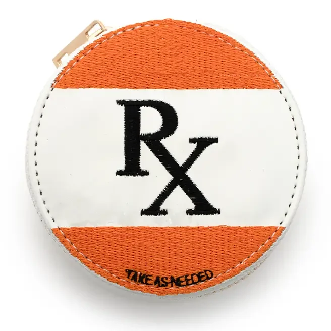 Daily Pill Case w/ Pill Organizer - "Rx Take As Needed"