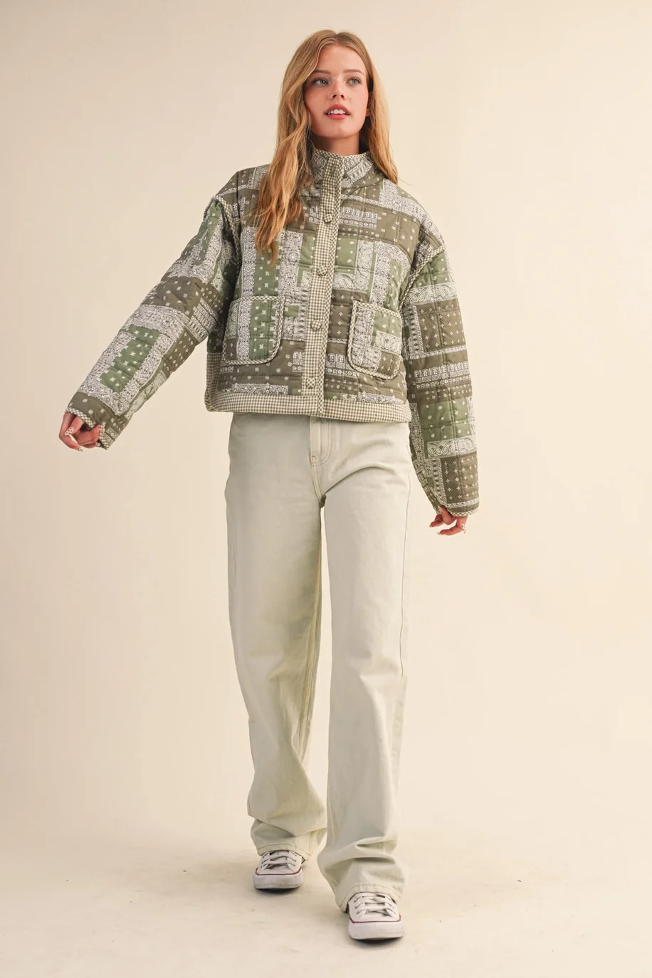 Bandana Patchwork Quilted Jacket