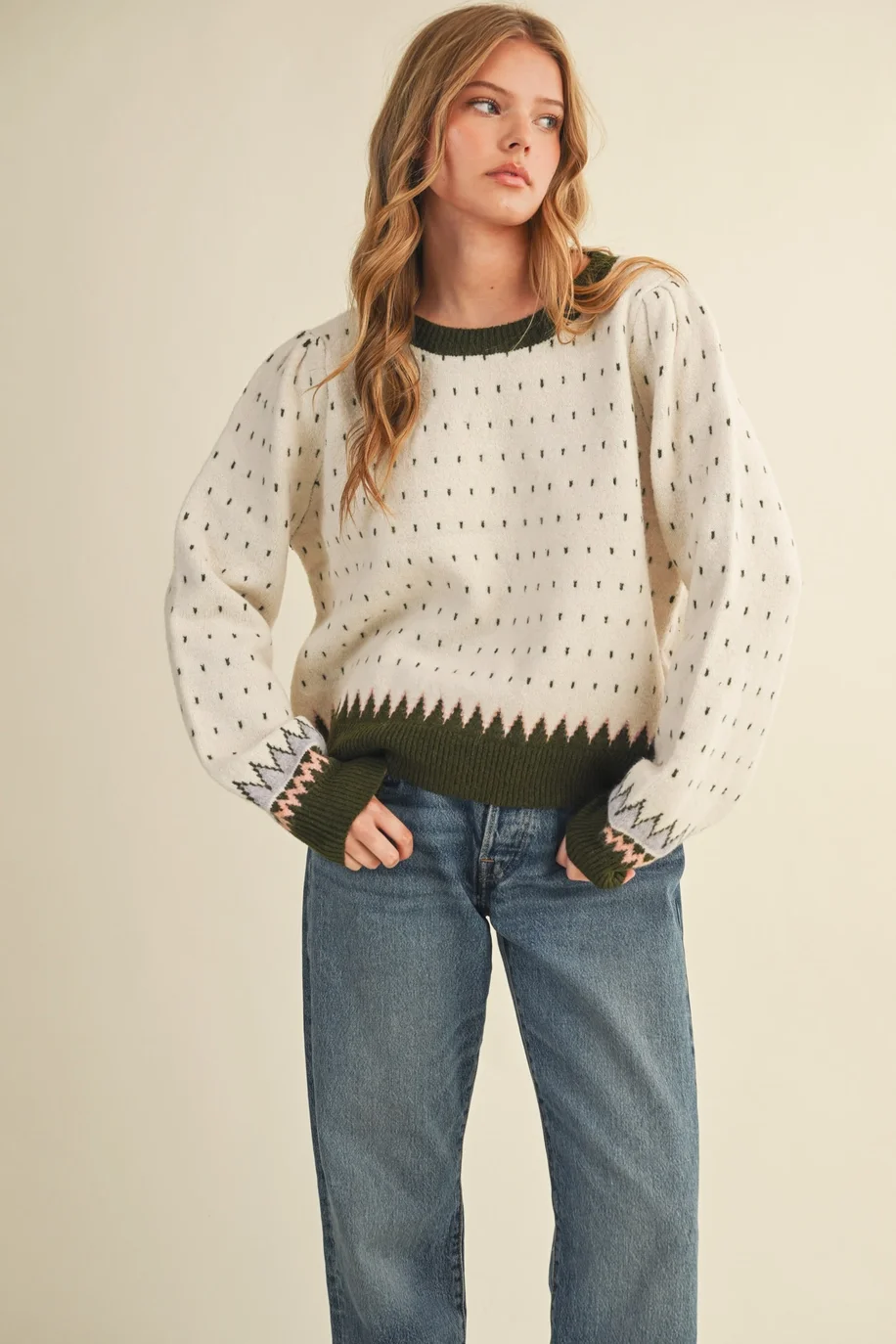 Geometric Knit Sweater