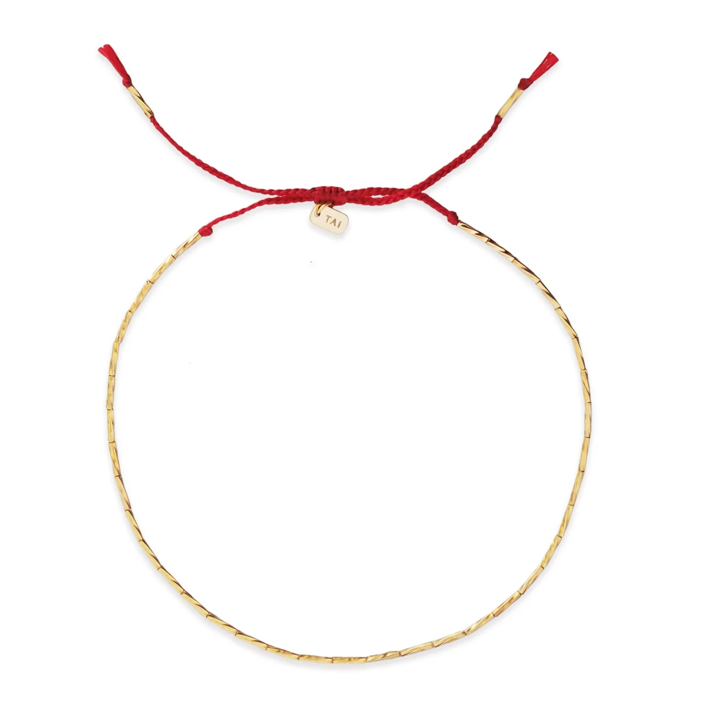 gold red twist bracelet.webp