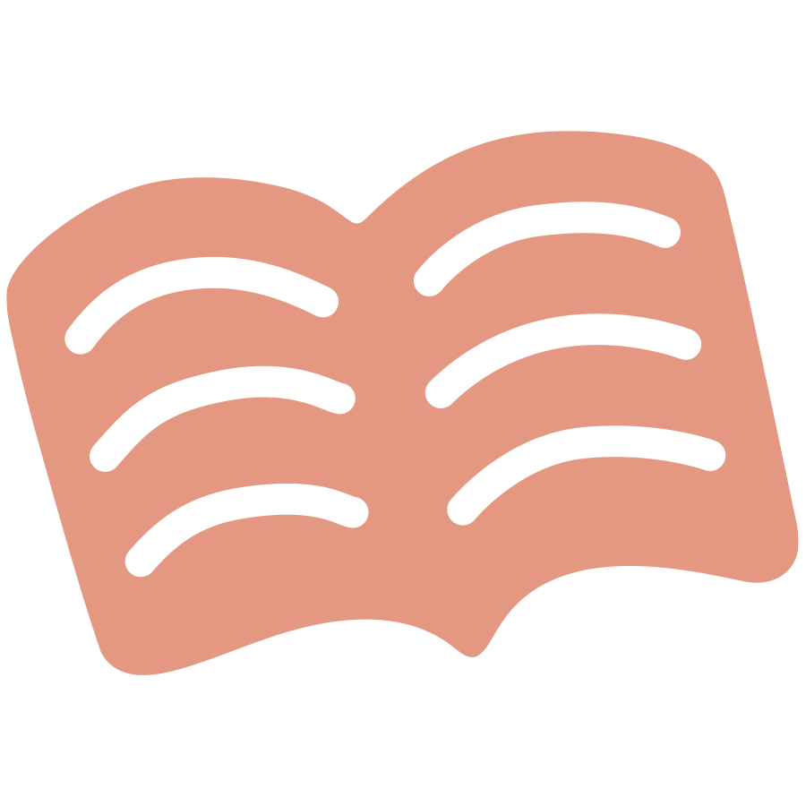 Illustration of a slice of bread with five black lines resembling a frown or creases.
