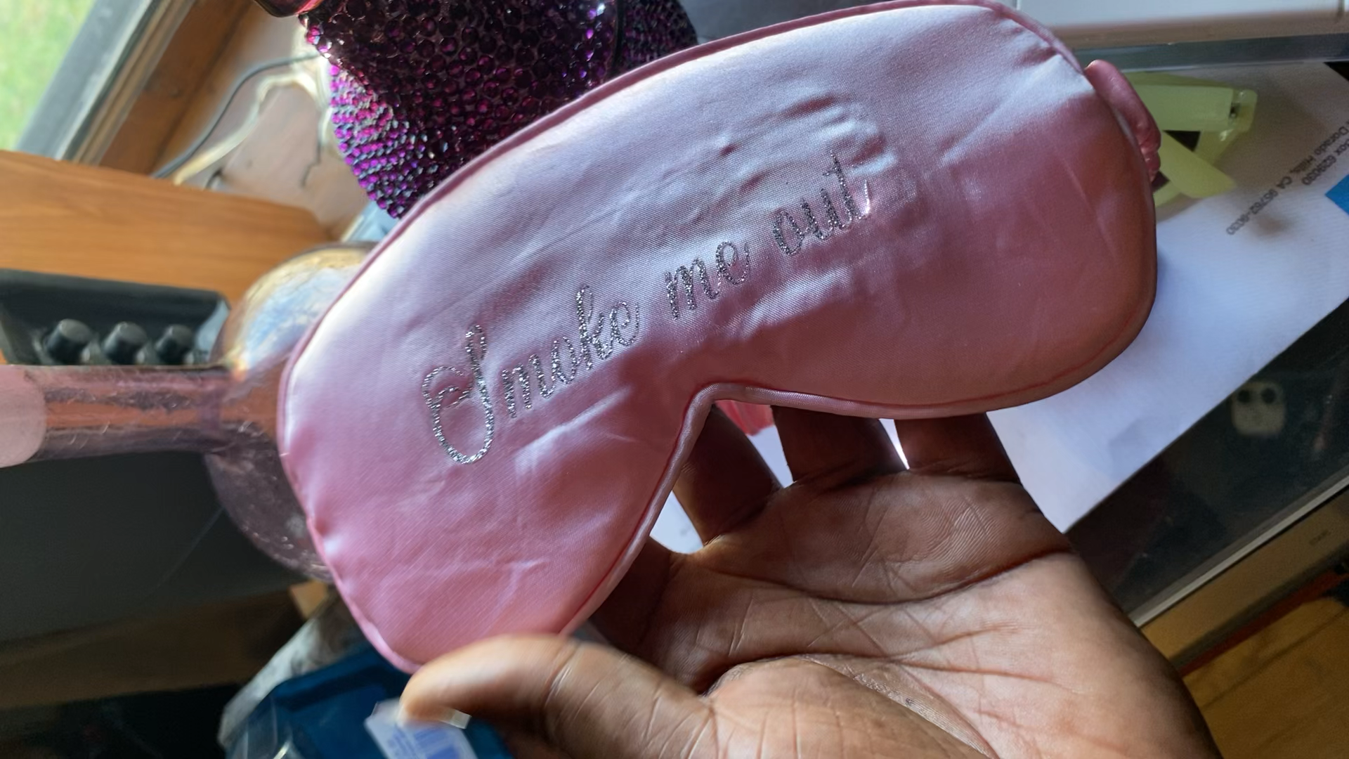 Smoke Me Out Sleep Mask