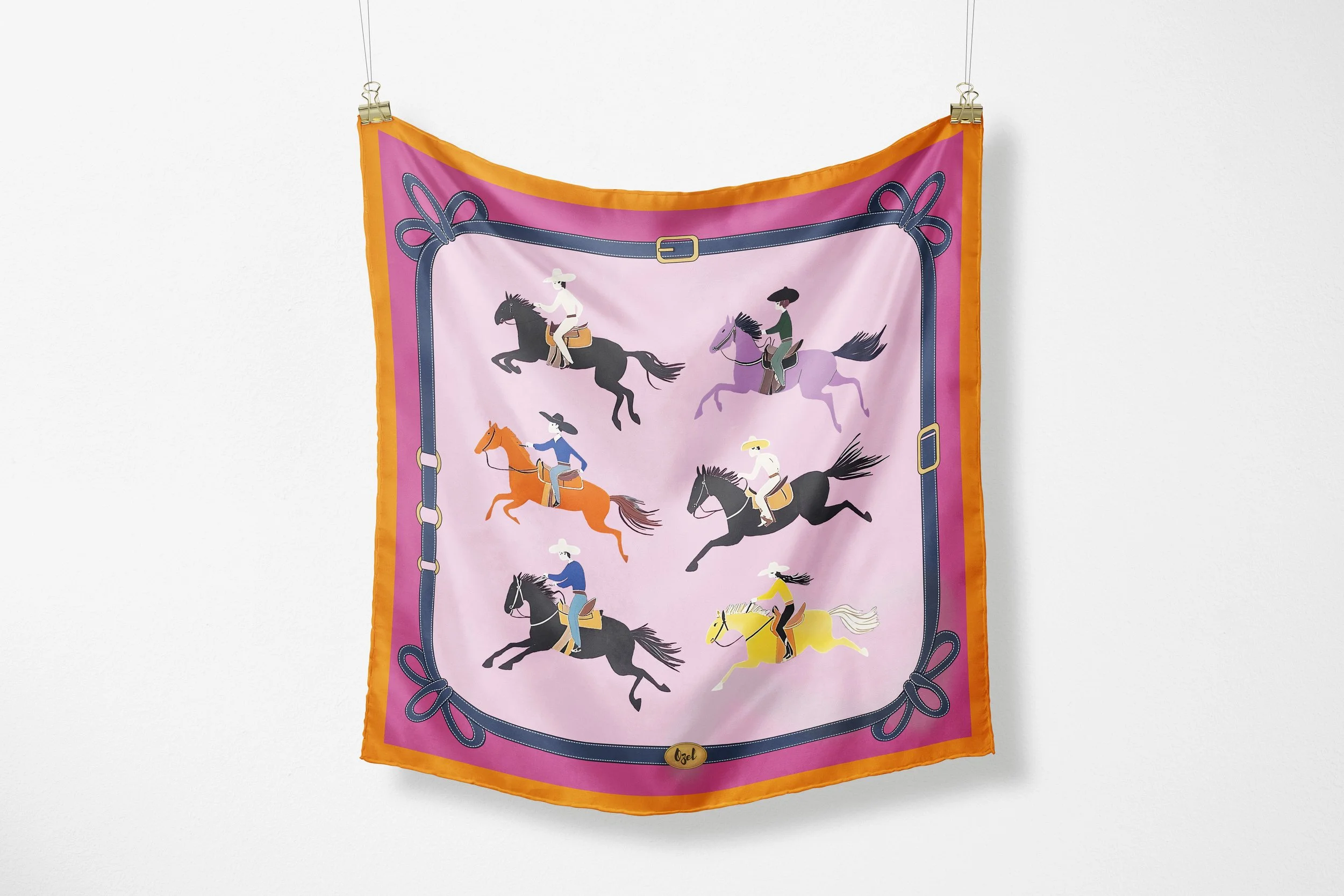 Vaquero Dreams in Pink & Orange