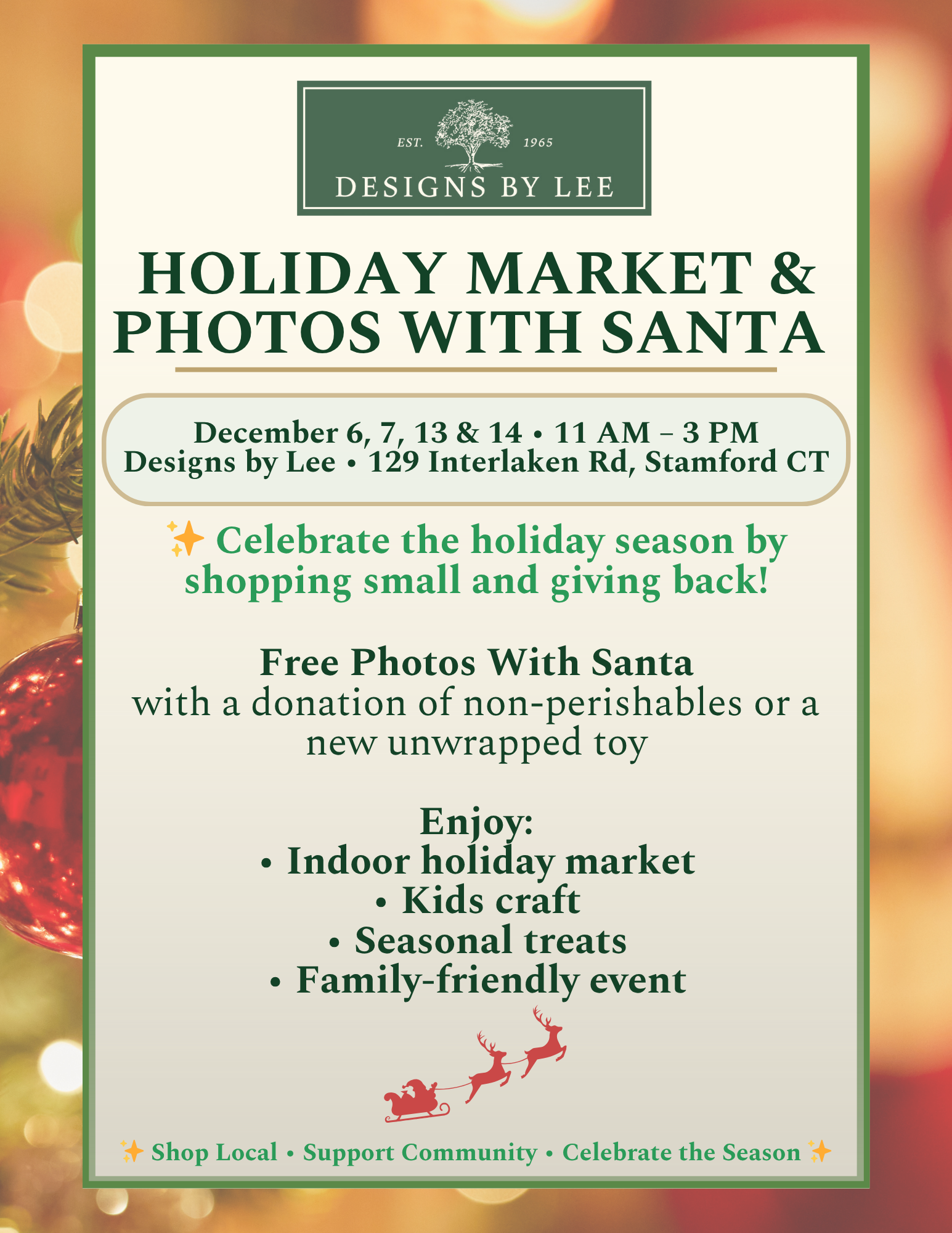 Holiday Market & Photos with Santa