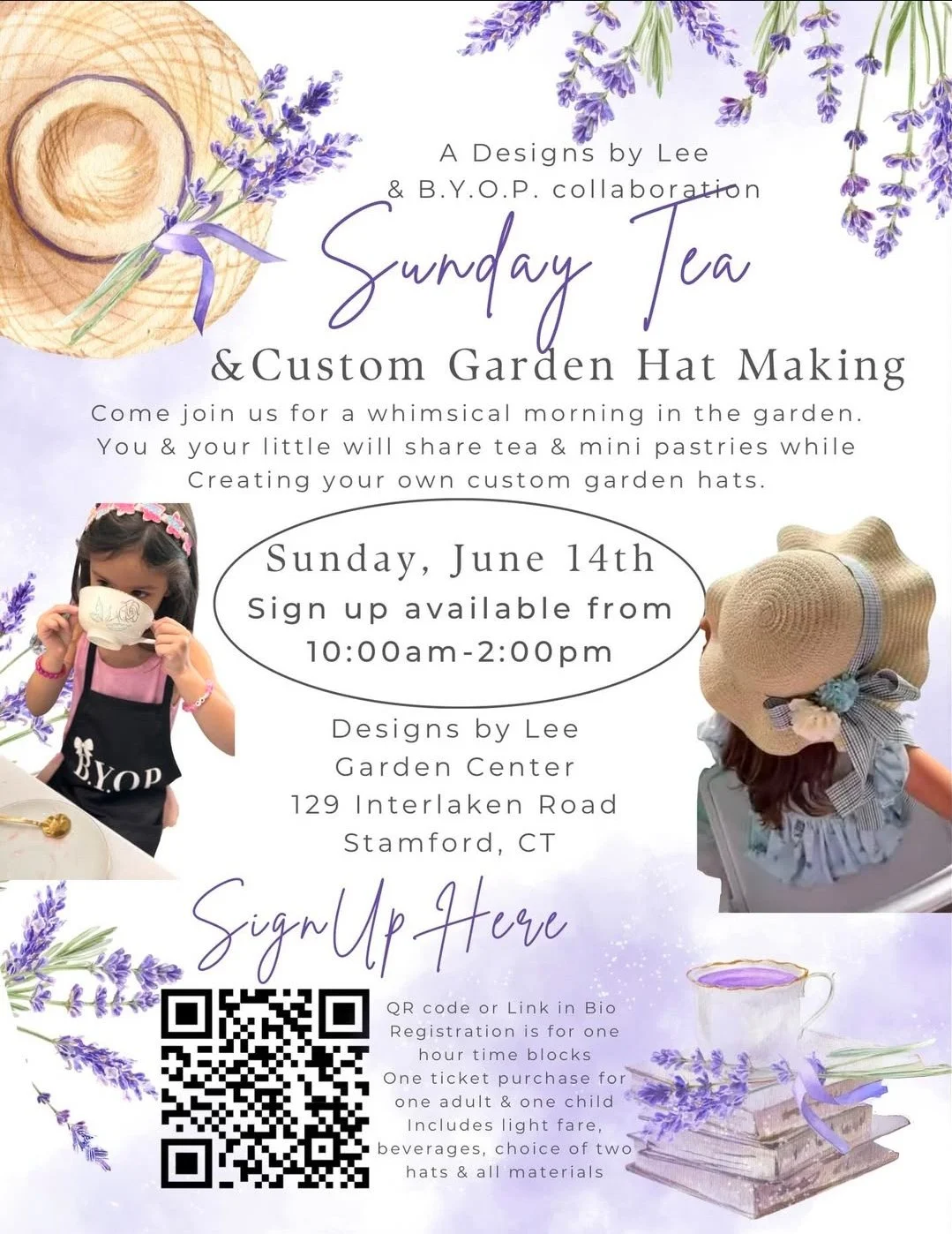 Sunday Tea &amp; Custom Garden Hat Making 