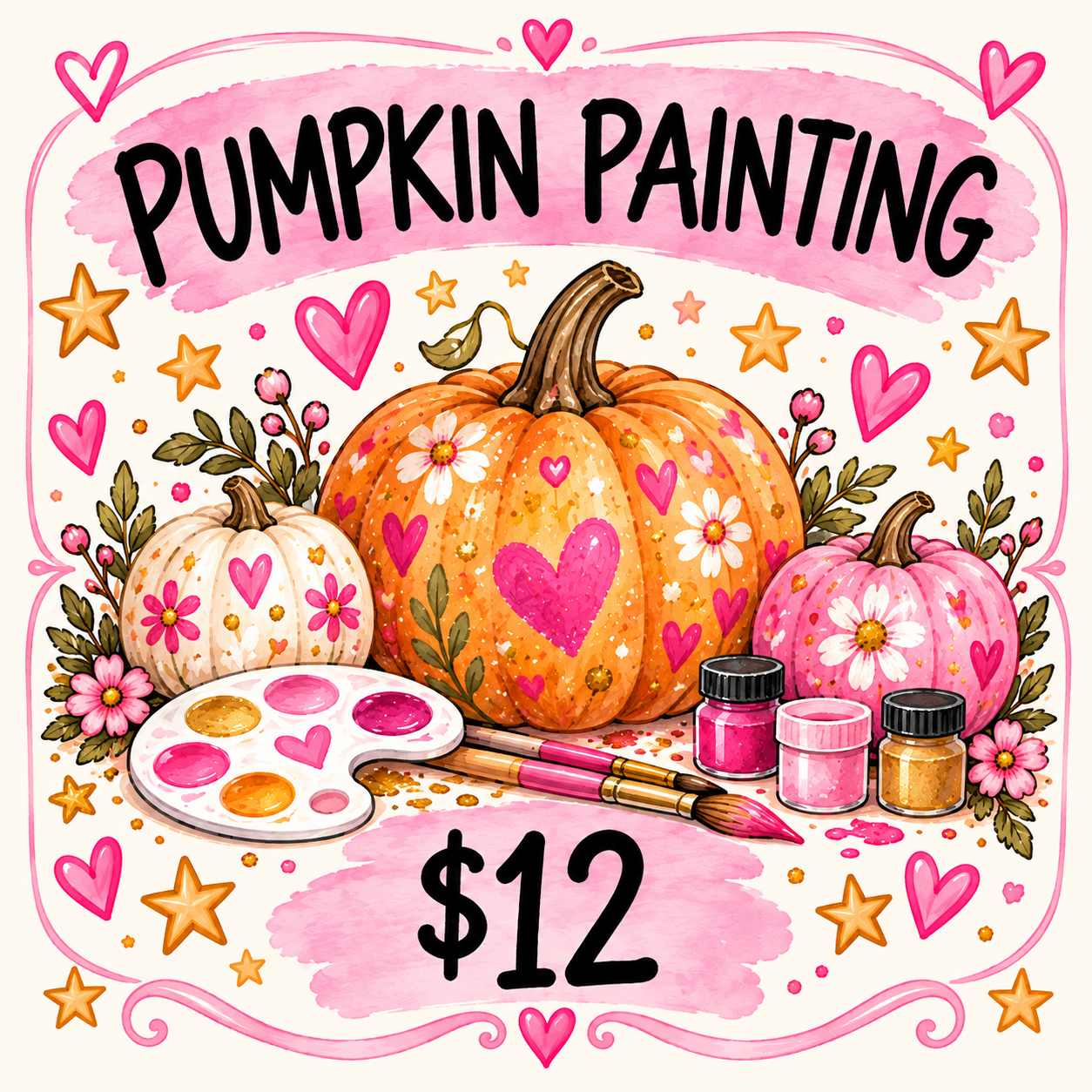 Paint the Patch Pink – Pumpkin Painting 🎃💕