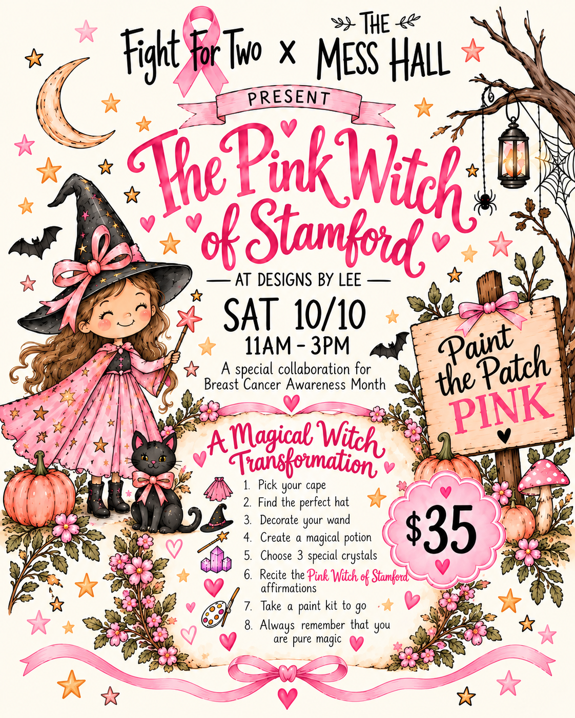 Paint the Patch Pink – The Pink Witch of Stamford