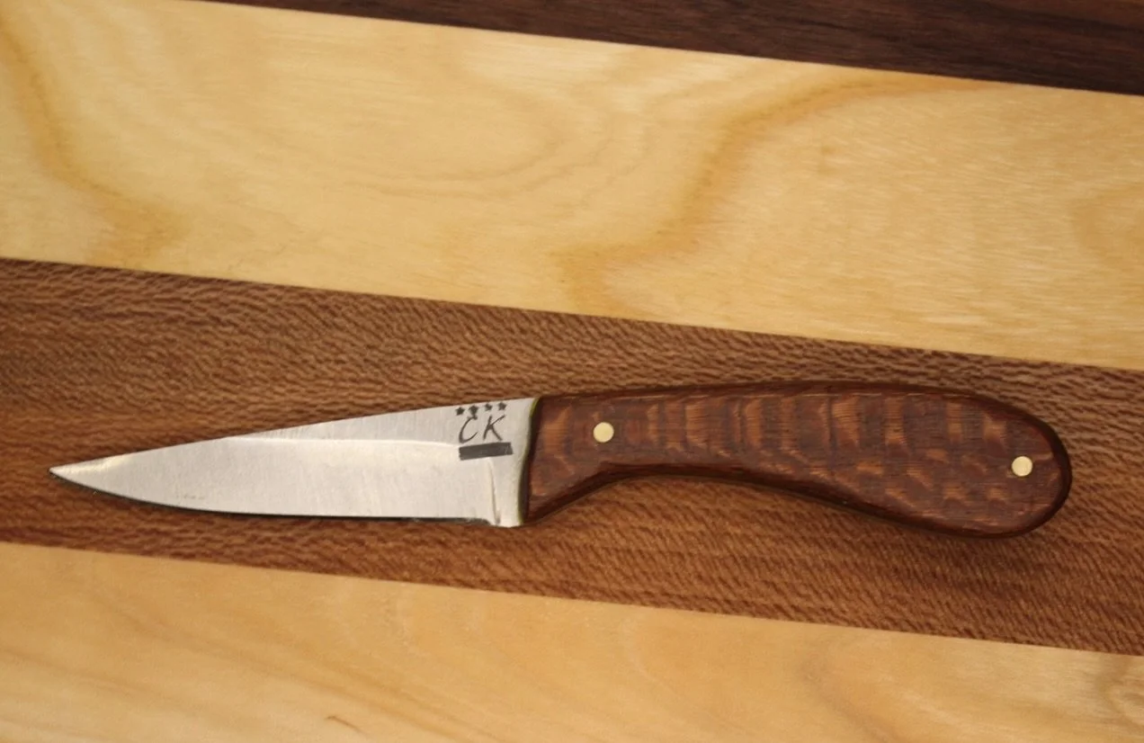 The Laker ⚓️

Our Laker Is A Versatile Pocket Blade Coming In At 7&rdquo; Overall, With A 3.25&rdquo; Blade. This Features Leopard Wood Handles, With Yellow Spacers, And A Tan Sheath.

Available On Our Website At www.ckknifecompany.com

#CKKnifeCompa