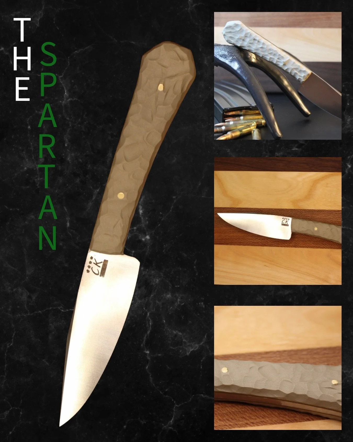 Your Next EDC Blade 🪨🔥

This Hybrid Utility Blade Is Our &ldquo;Spartan&rdquo;, Being 8.375&rdquo; In Overall Length This Blade Is Built For Every Day Use, And Is Sure To Stand Up To Any Challenge It Faces. This Particular Blade Has A Rock Texture 