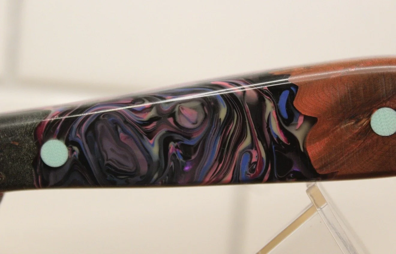 Hybrid wood and epoxy handle