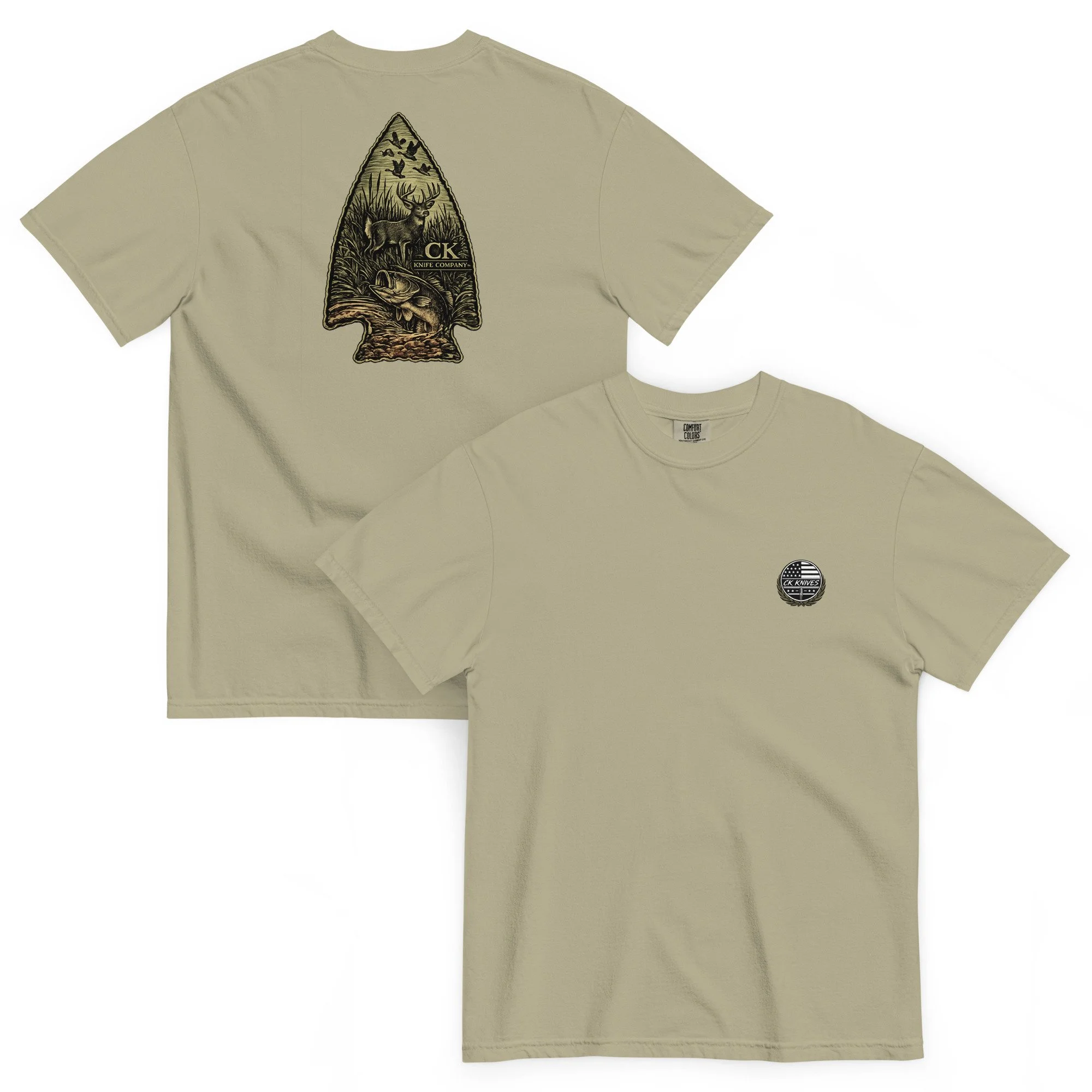 Comfort Colors Heavyweight T-Shirt - Green Logo