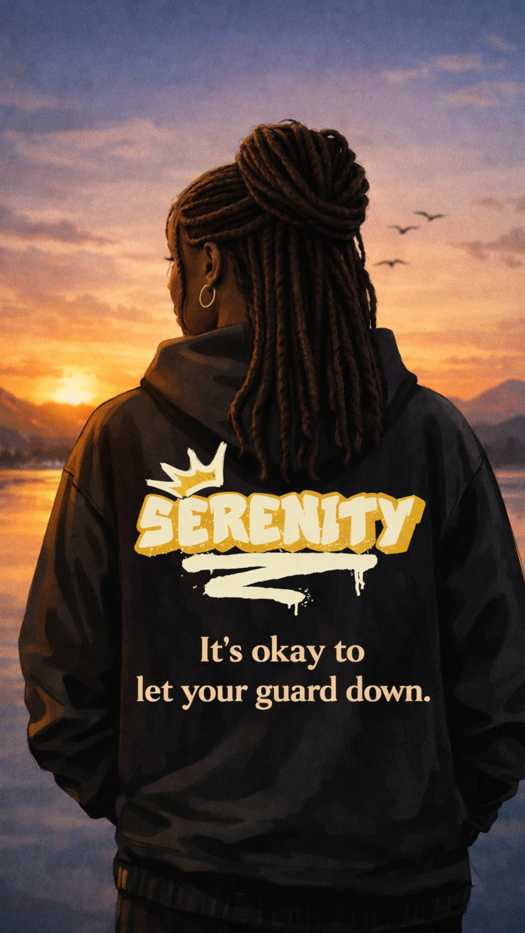 Serenity Affirmations Women's Wallpaper