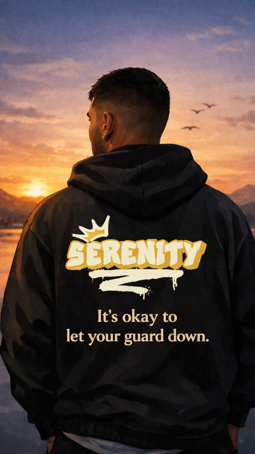 Serenity Affirmations Mens Wallpaper