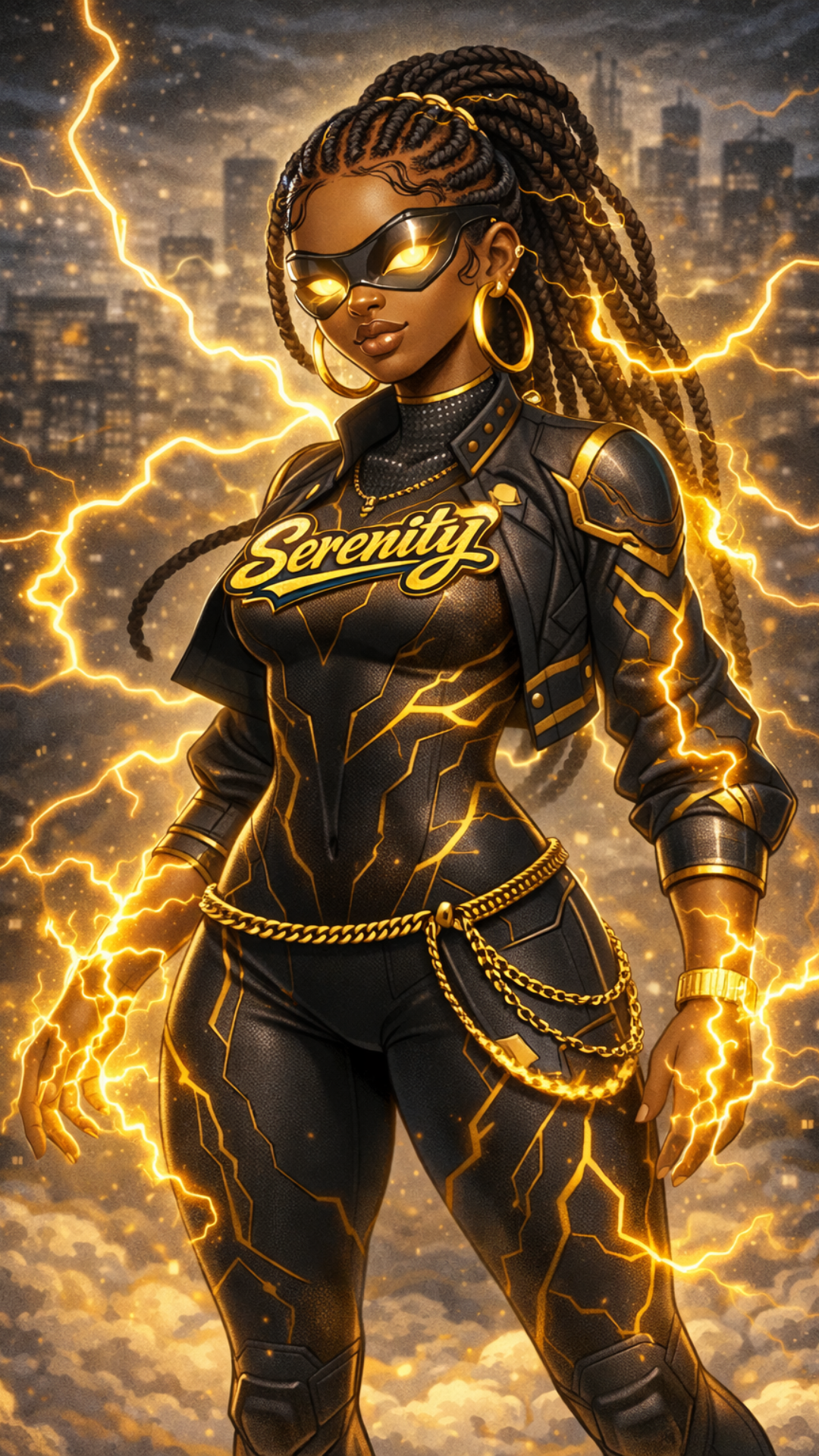 Lightening Serenity Wallpaper
