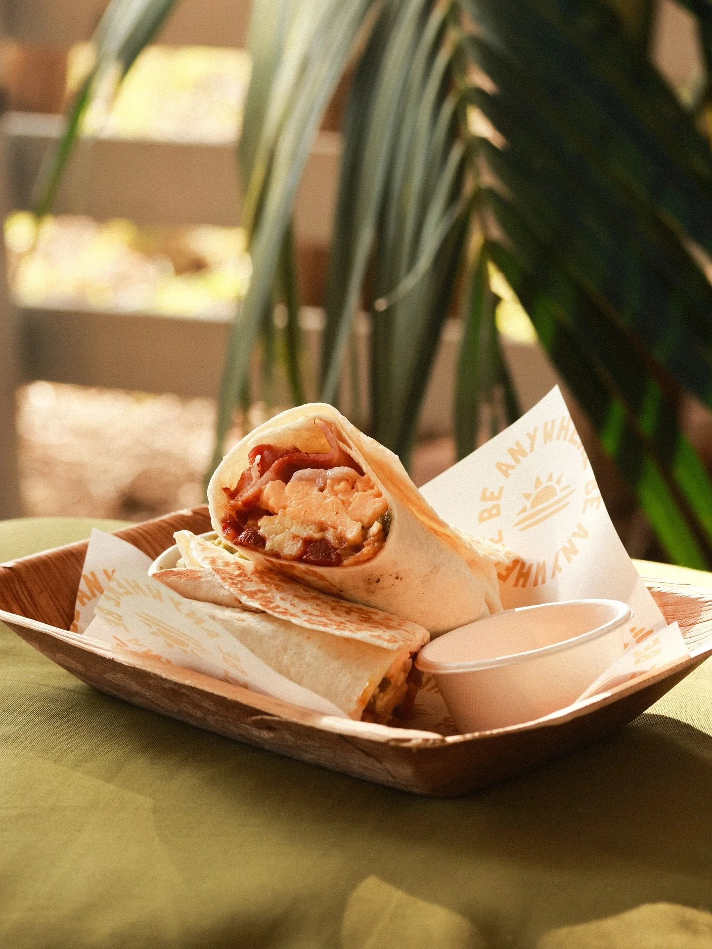 Our breakfast burrito | 
Bangalow bacon
Scrambled egg 
Hash brown
Smoked tomato chutney 
W/ a side of guac 

Add @drunkensailorcanningco Tequila + Jalape&ntilde;o hot sauce for an extra kick 🌶️ 

#littleshackportmac