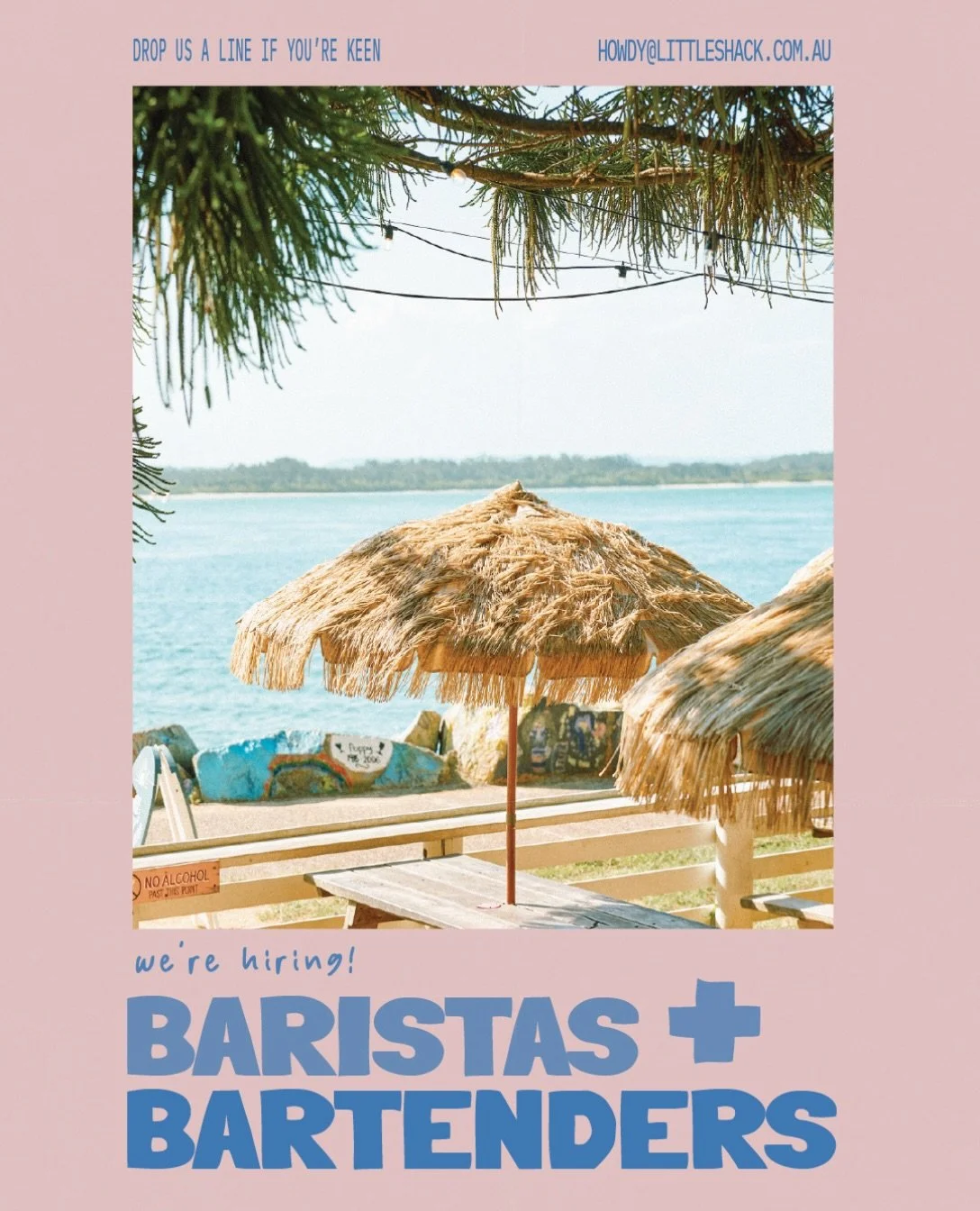 baristas + bartenders // we&rsquo;re building our summer team &mdash; drop us a line at howdy@littleshack.com.au 🏝️

+ hospo experience necessary 
+ barista training preferred 

#littleshack #littleshackportmac