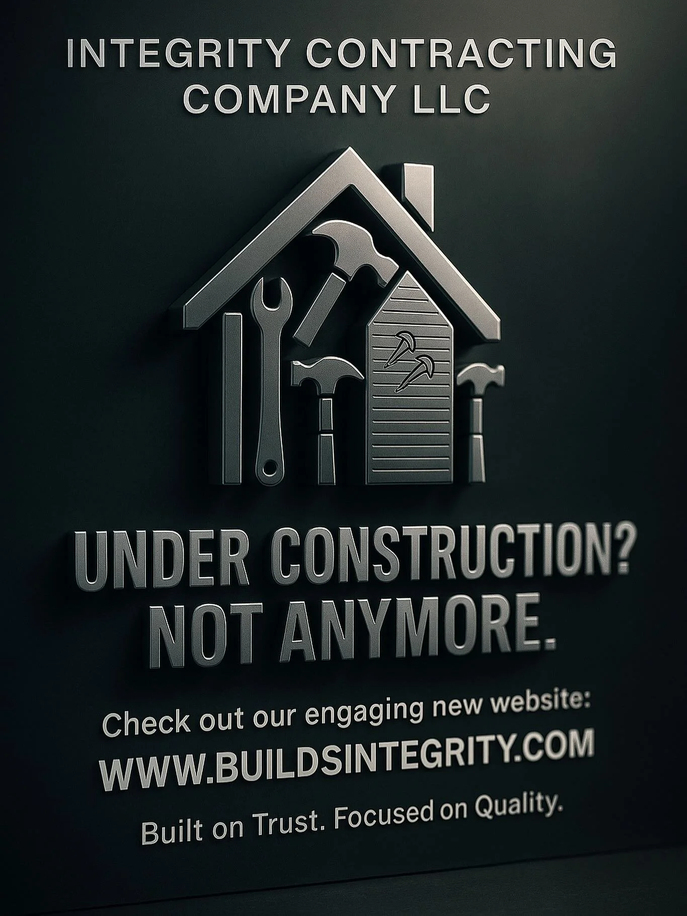 From blueprint to website &mdash; we&rsquo;re live.
🔨 Our new site&rsquo;s up and running, and it&rsquo;s all about building dreams brick by brick.

Check it out 👉 www.buildsintegrity.com