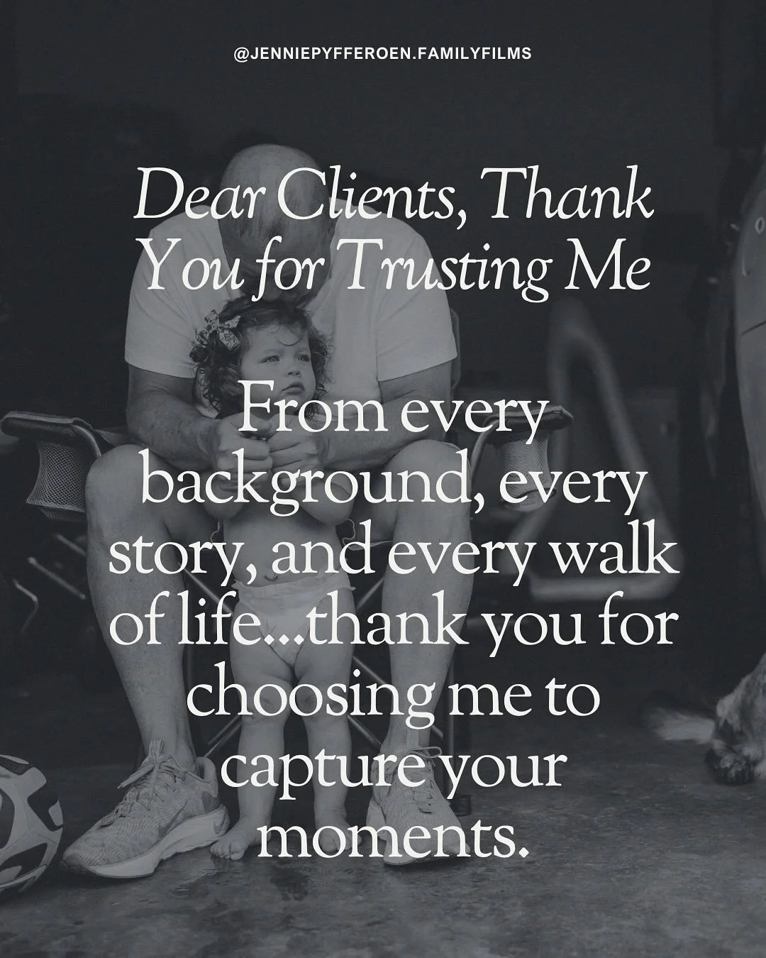 Dear sweet clients - I wanted to take a moment and thank you for hiring me. Year after year. Truly - it gives me purpose🤍🤍🤍