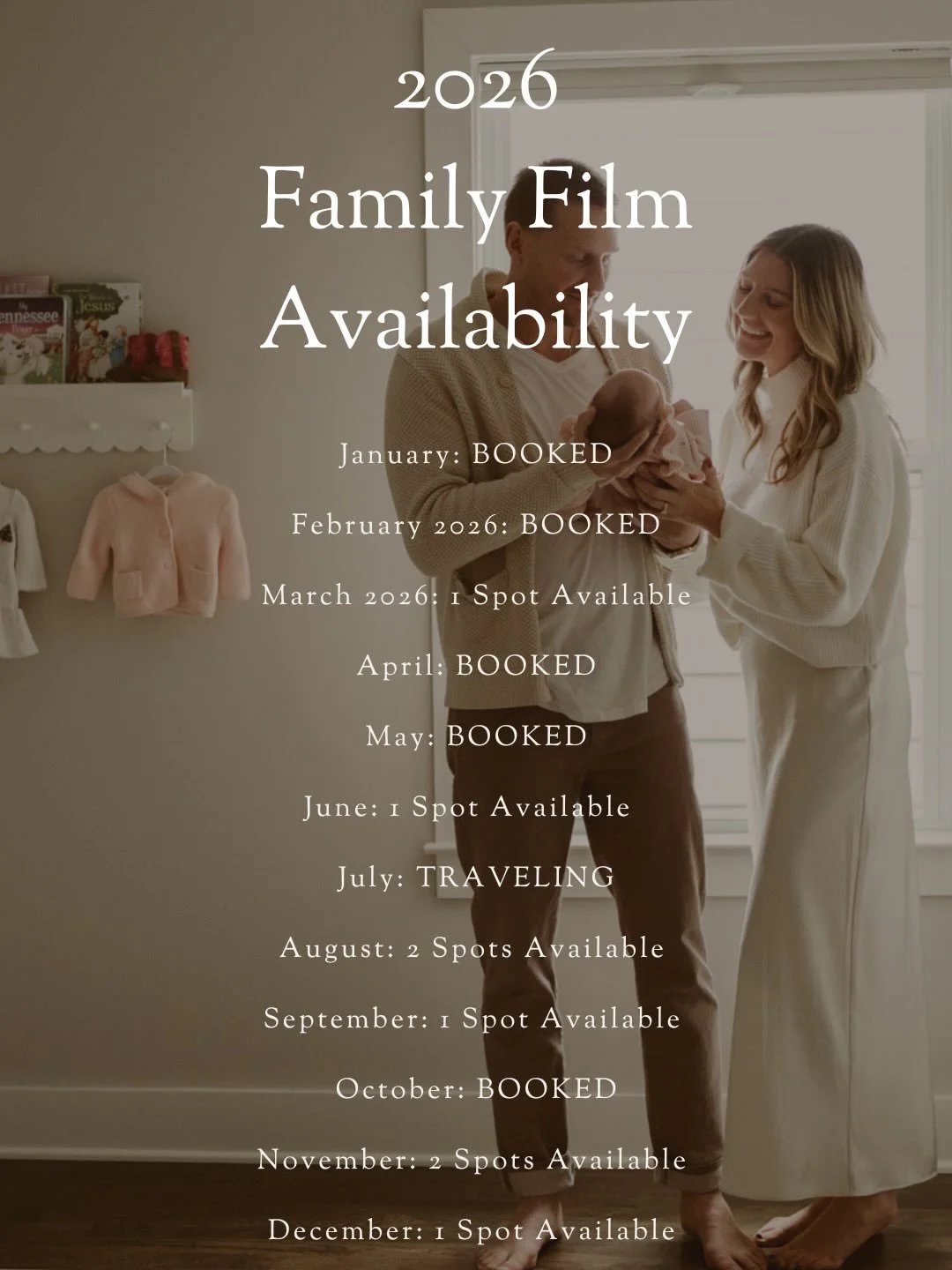 HUGE ANNOUNCEMENT🔥🔥🔥

For 2026, I&rsquo;m taking way less sessions. soooooo if you want a 2026 session do not wait. My younger son&rsquo;s sports seasons are going to get busier and busier and I can&rsquo;t handle as much on my plate. I want to pr