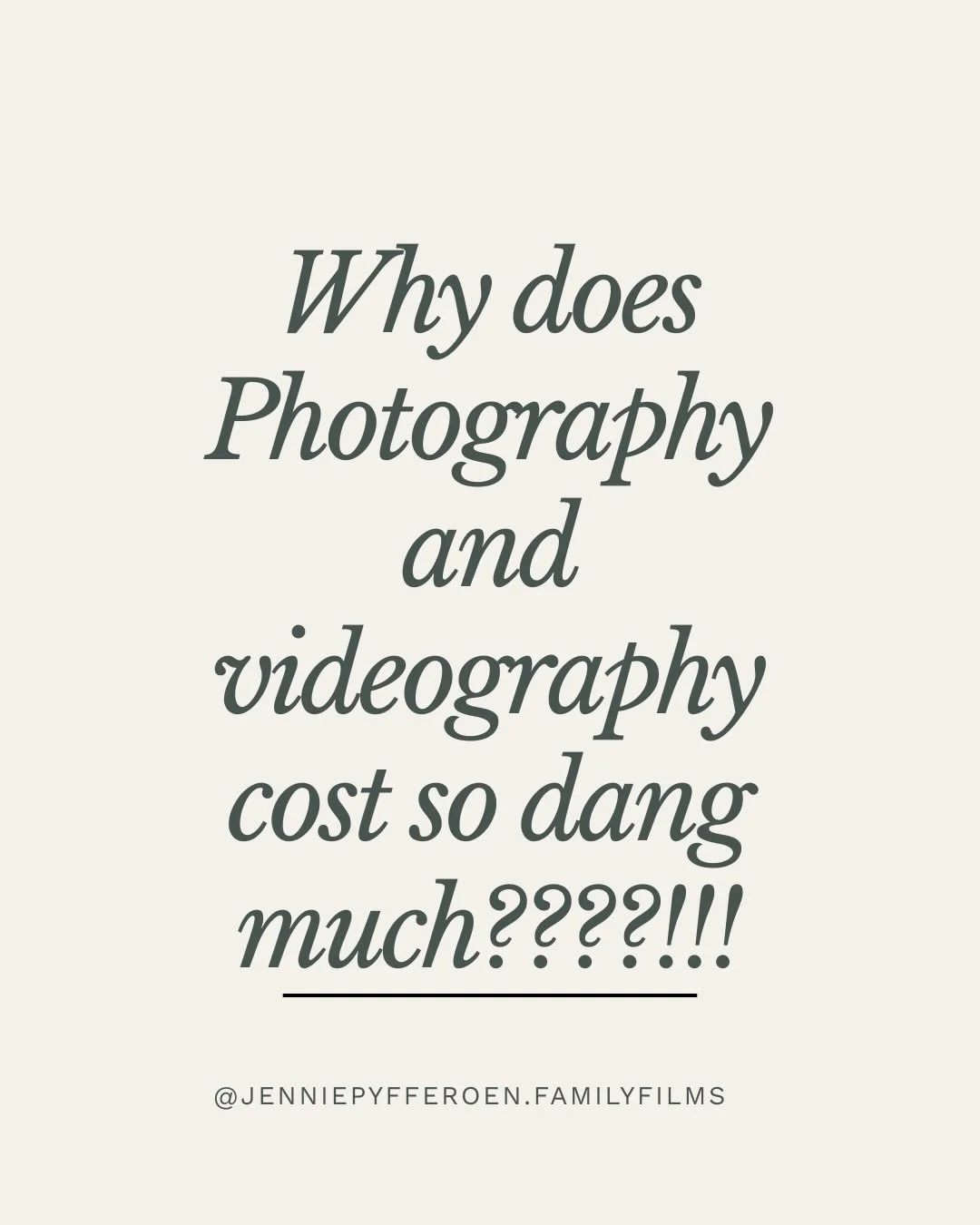 Pricing transparency is something I find to be very valuable in this industry and in my relationships with my clients. I think it helps a lot to share and help others see the unknown fees associated with my industry. Know that you are supporting a sm