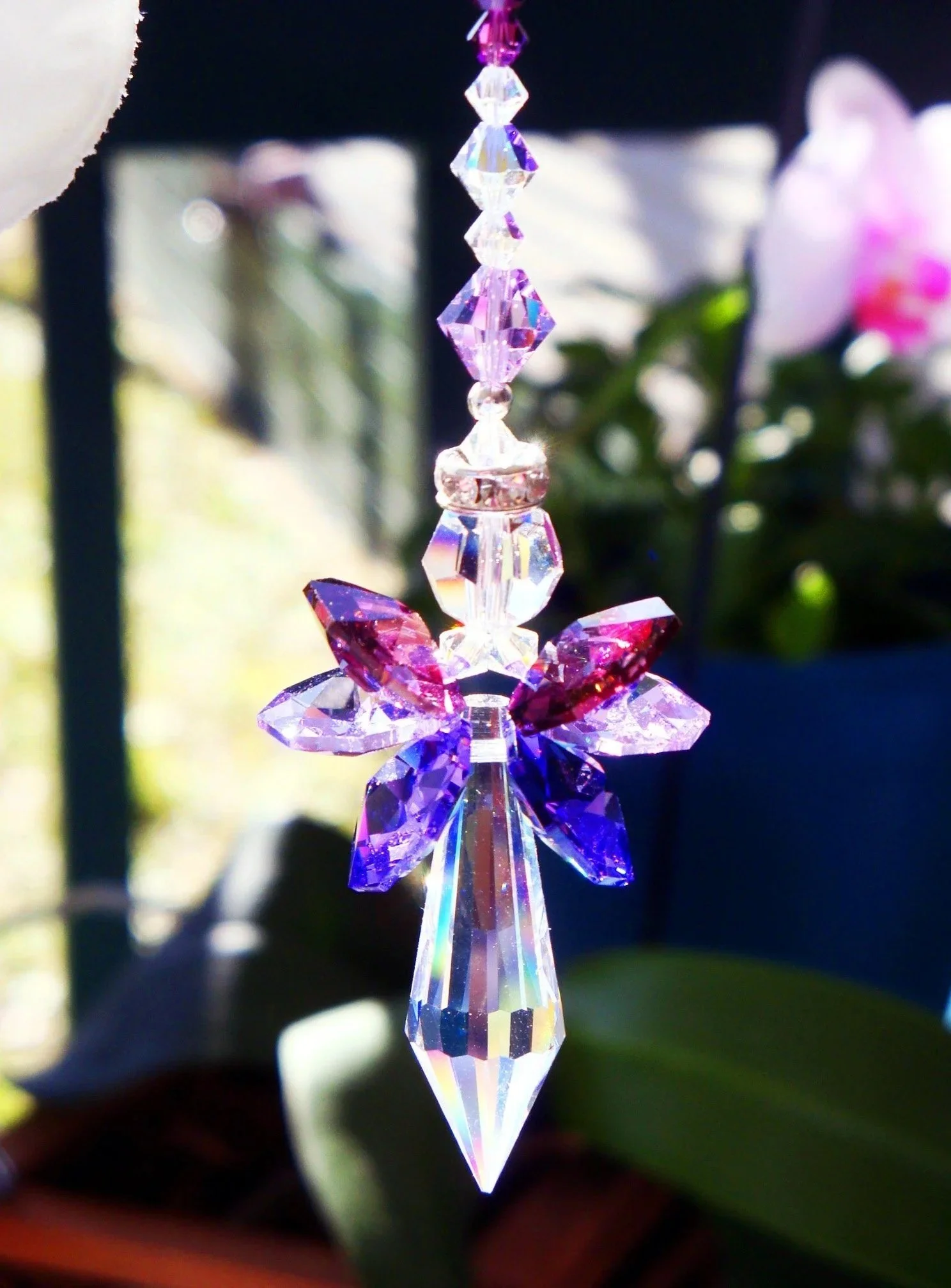 Crystal Angel Car Mirror Charm