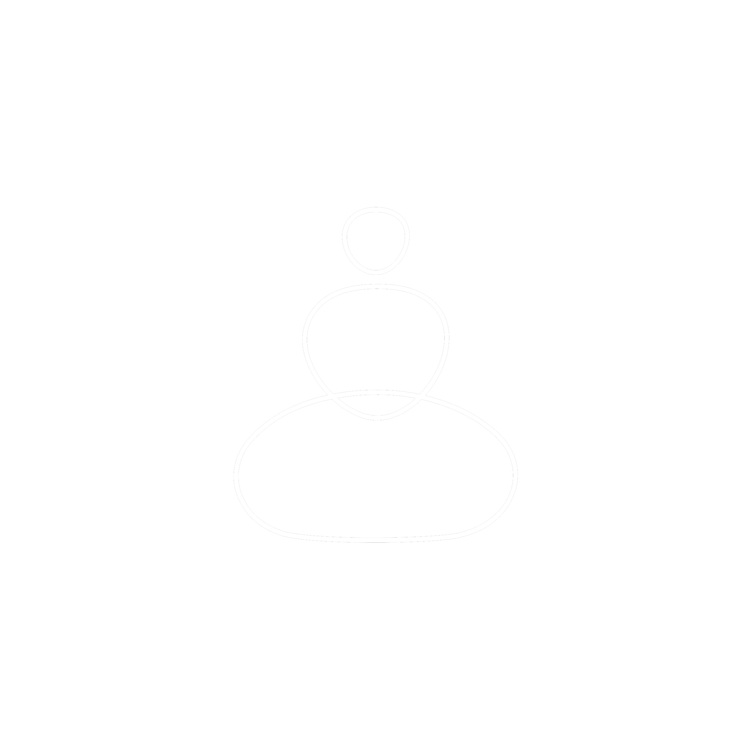 Minimalist line drawing of a person meditating on a cushion, depicted with simple white outlines on a black background.