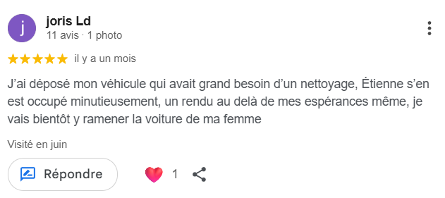 avis 5* des préstations de nettoyage et de detailing a saint-vit 10 min de besançon