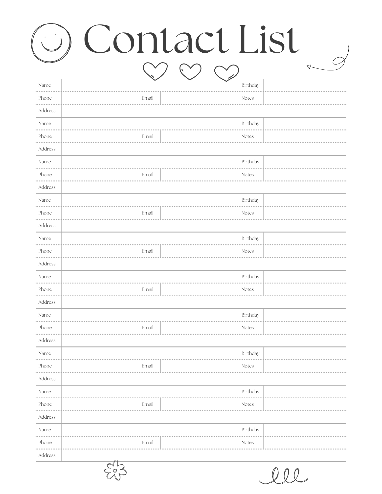 Contact List