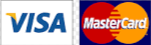 VISA and MasterCard logos.