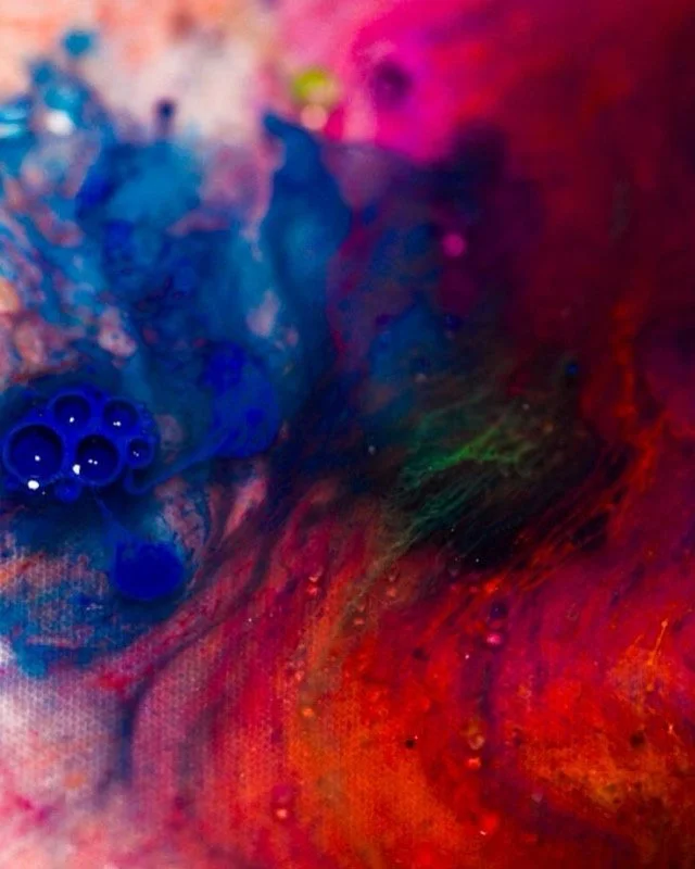 Cosmic Color Burst Canvas Art