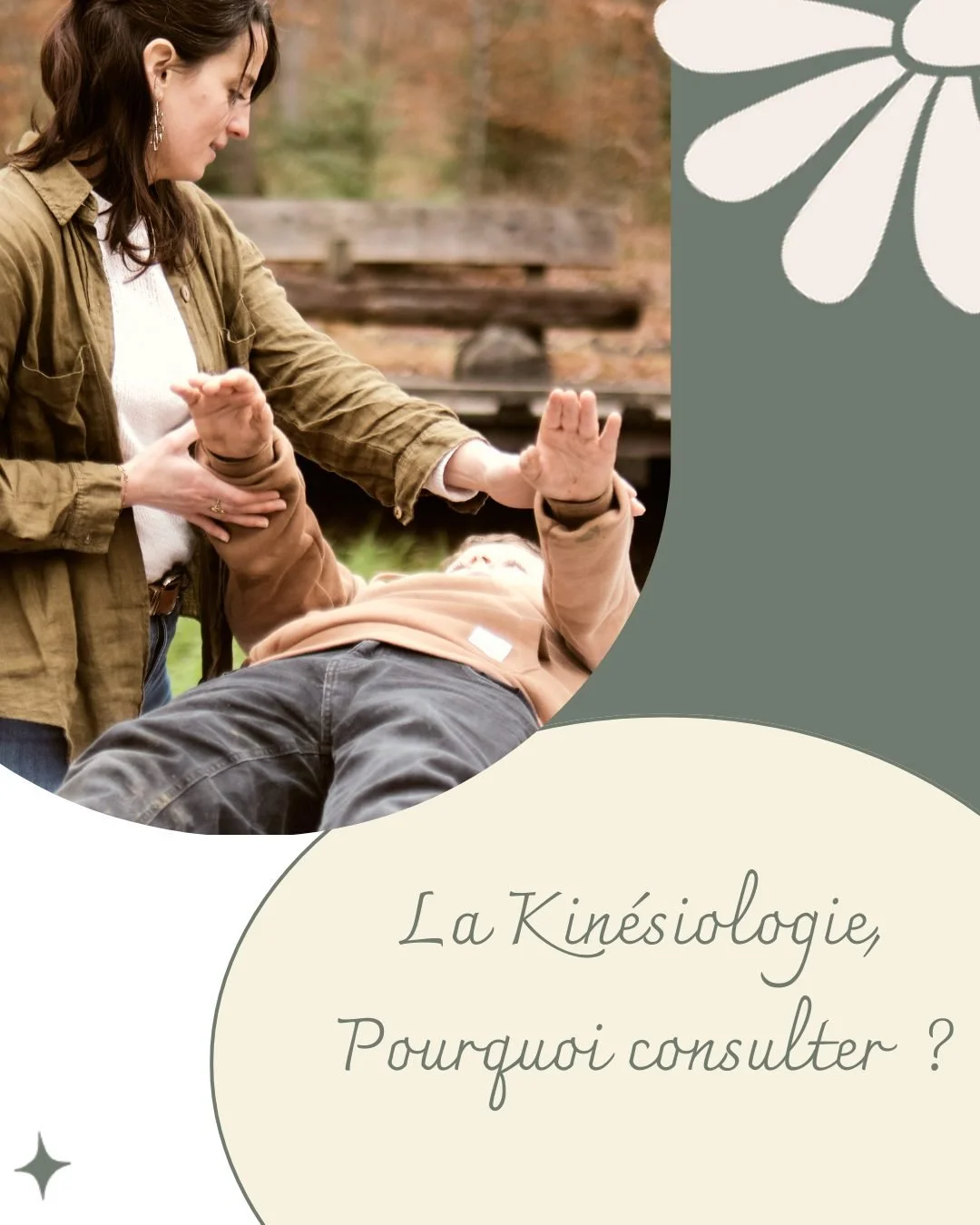 ✨ Pour quelles raisons consulter un kin&eacute;siologue ✨

La kin&eacute;siologie accompagne les personnes qui souhaitent &eacute;voluer vers un mieux-&ecirc;tre et retrouver l'&eacute;lan dans leur vie.
Elle permet de consicentier les blocages, de r