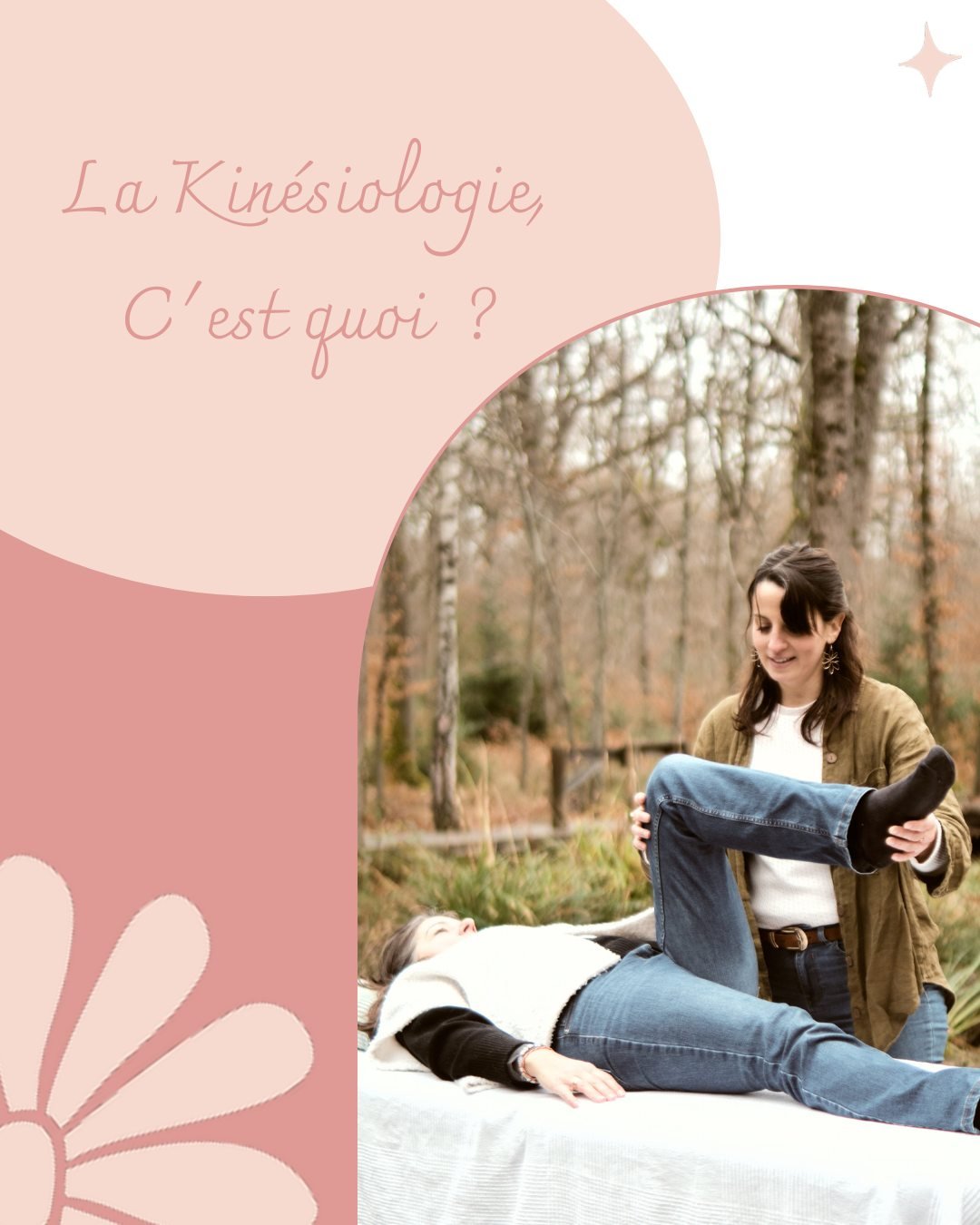 ✨ La kin&eacute;siologie, c'est quoi ? ✨

La kin&eacute;siologie est une approche globale qui intervient sur plusieurs plans : physique, mental, &eacute;motionnel et &eacute;nerg&eacute;tique. 🌀

La mission du Kin&eacute;siologue est d&rsquo;identif