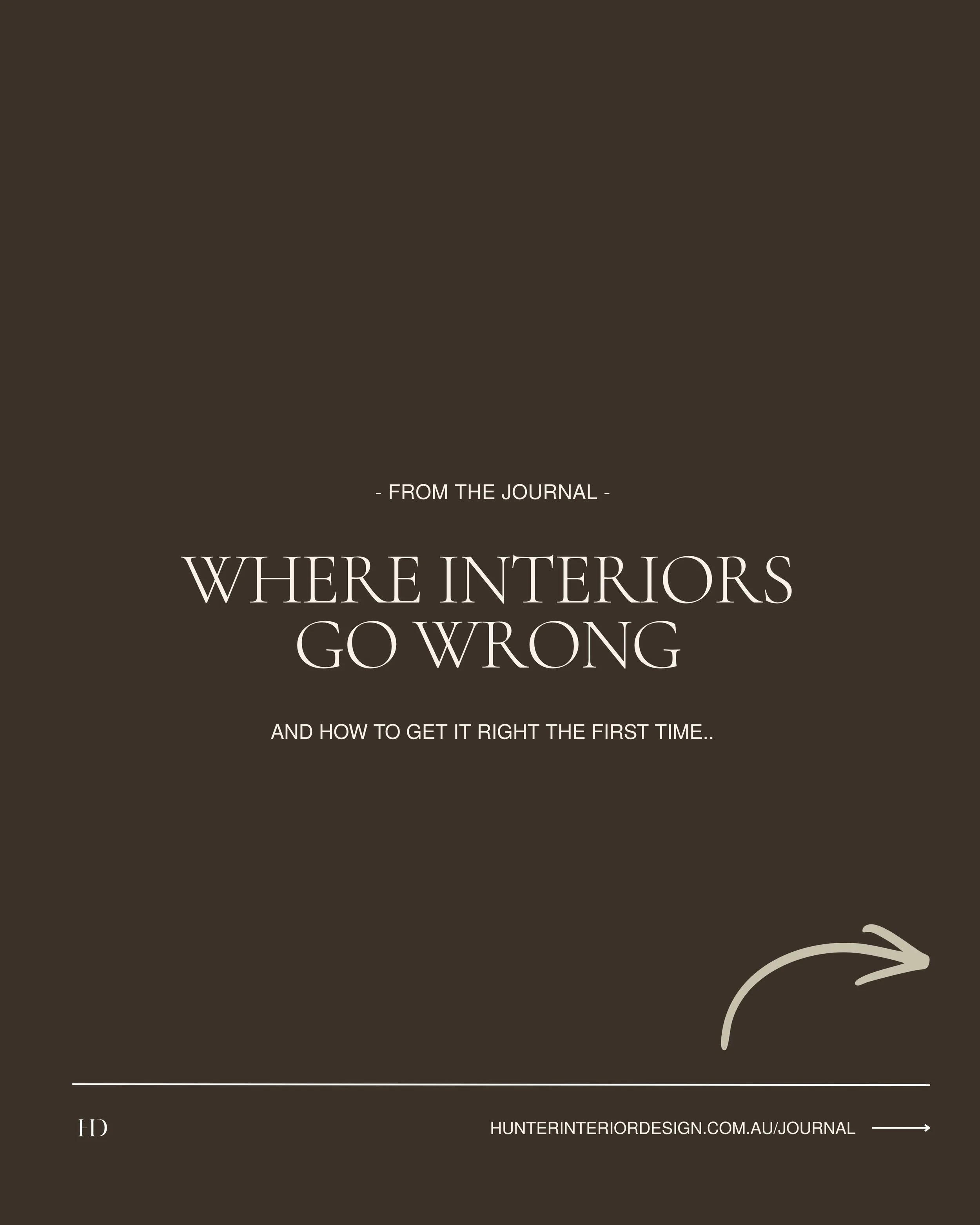 📣The biggest interior design mistakes often happen long before construction begins.

Choosing finishes too early, overlooking lighting, following trends too closely, or not considering scale and functionality can lead to costly changes later on.

Gr