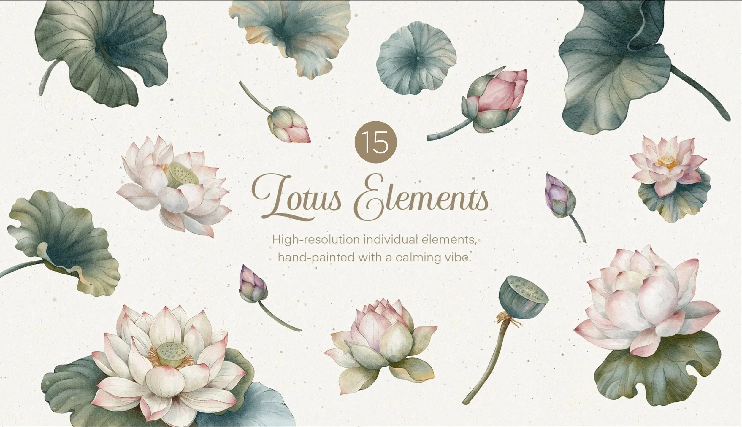 Lotus Dreamscapes – Digital Clipart Collection