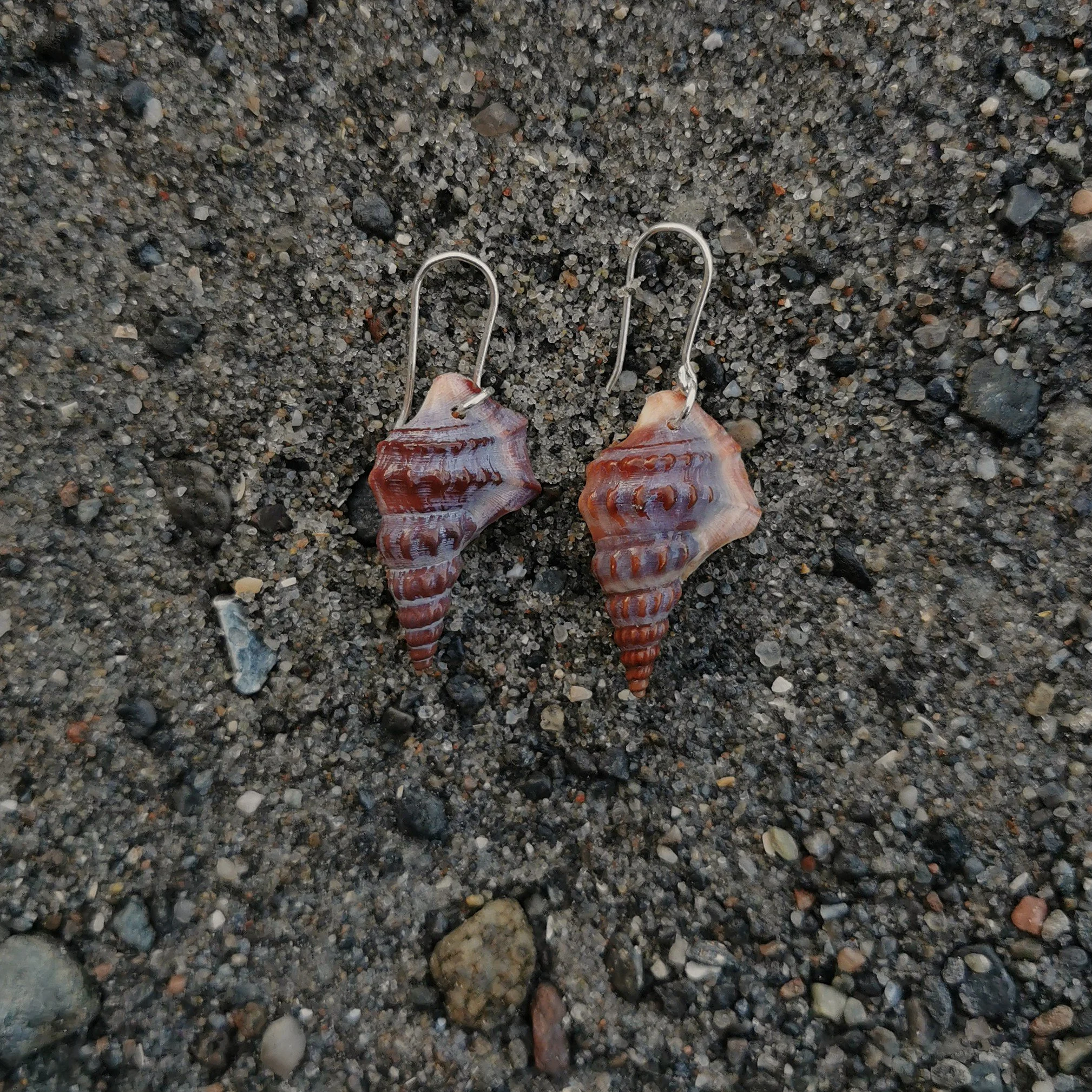 Pelikanfod sølvøreringe