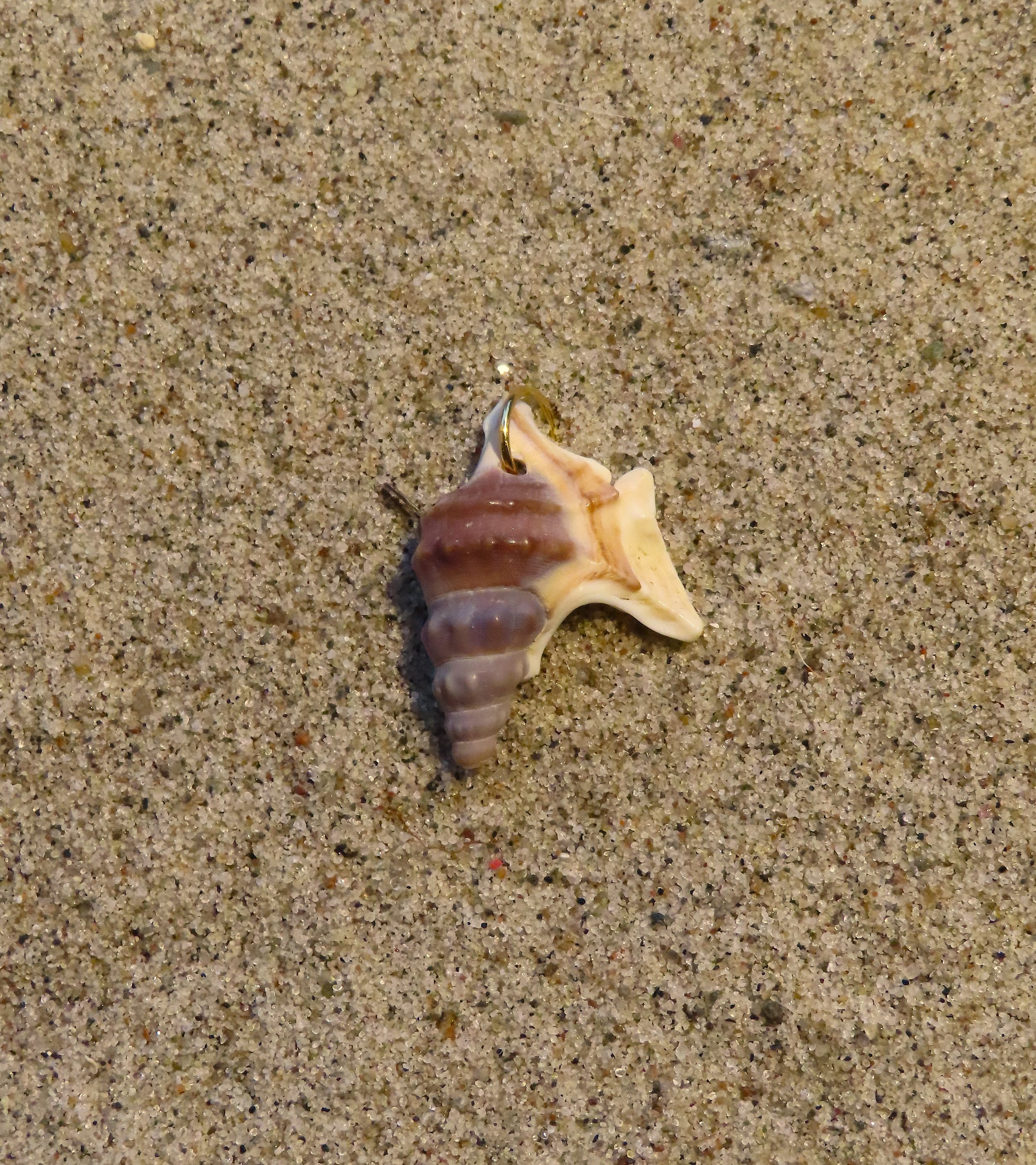 Pelikanfodsvedhæng m. guld